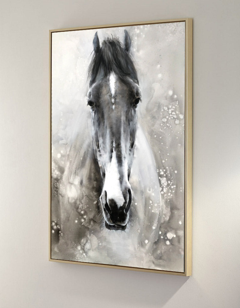 Black Abstract Horse Art ANH07 - Neutralighting