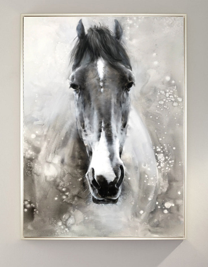 Black Abstract Horse Art ANH07 - Neutralighting