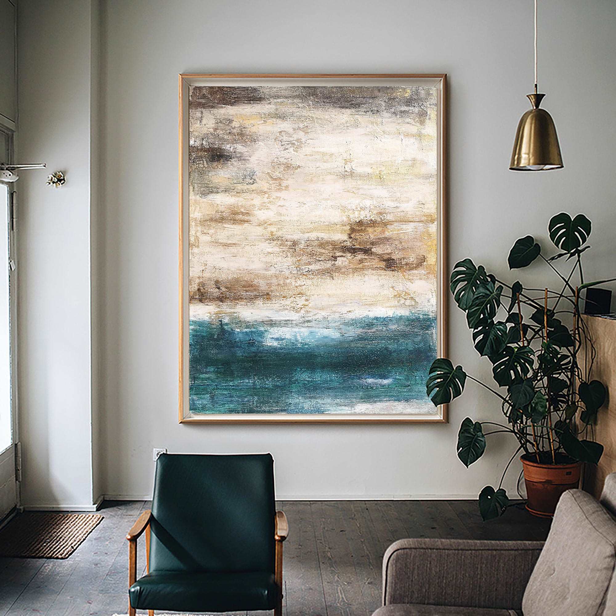 Abstract Beach Painting