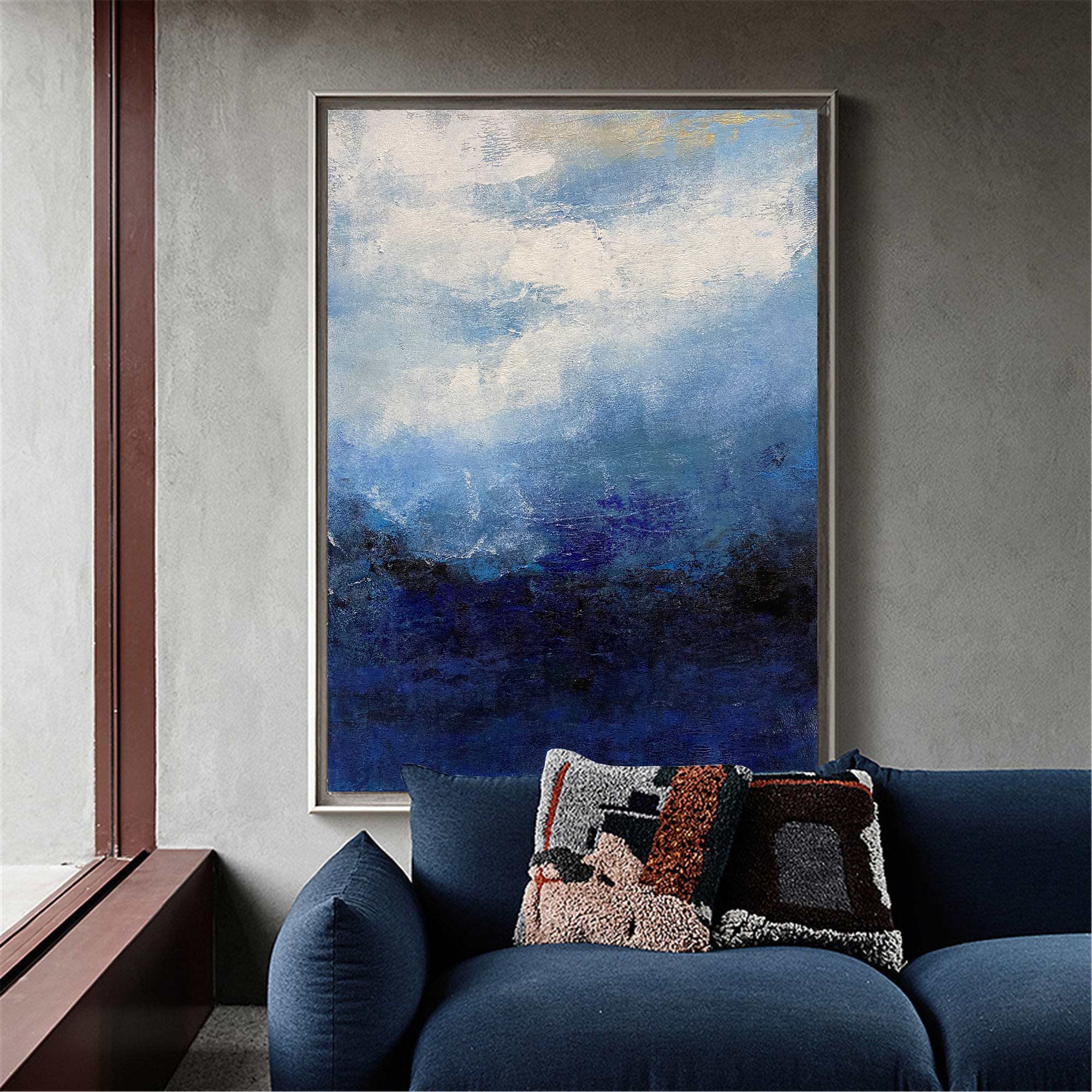 Abstract Seascape Painting ABAV170 - Neutralighting