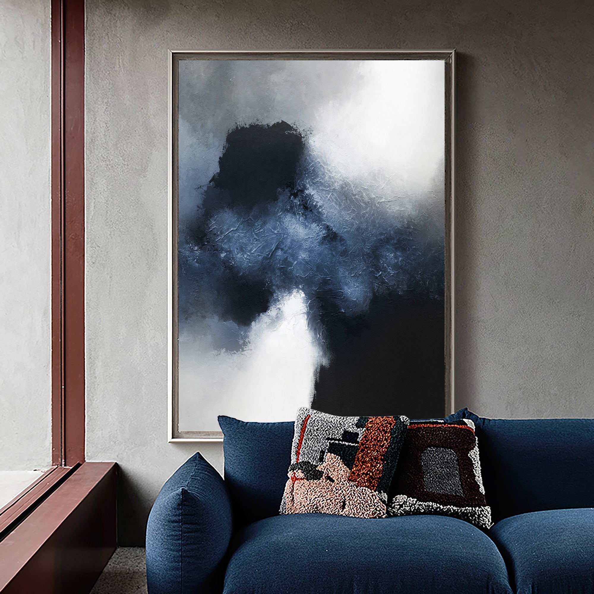 Blue Black Abstract Art ABAV04 - Neutralighting