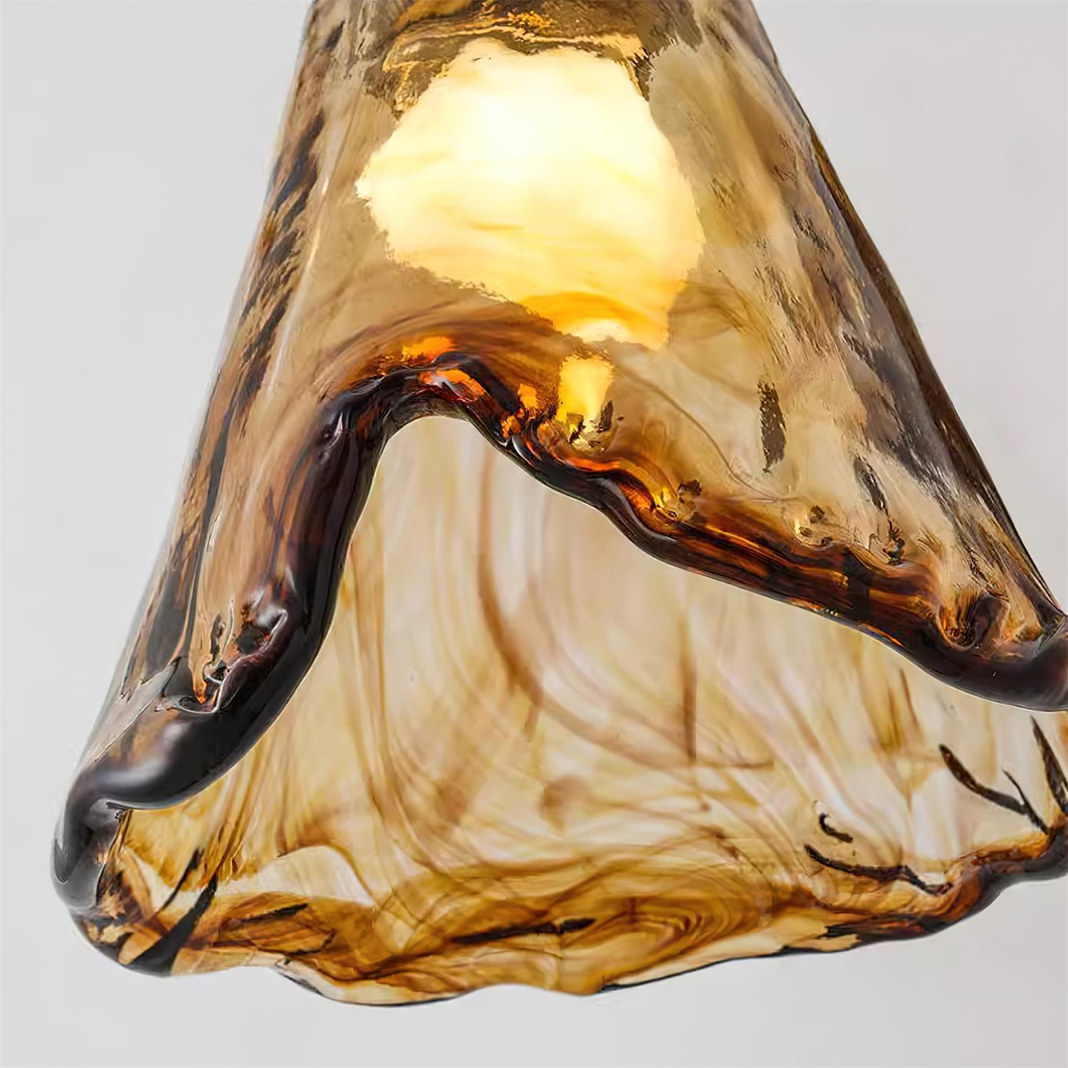 Velimo Amber Glass Flush Mount Light - Neutralighting