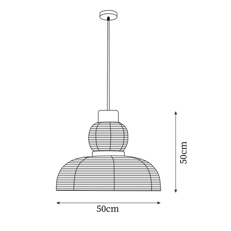 Pendant Lamp White Fabric Shade Black Cable Gentle Ambient Glow - Neutralighting