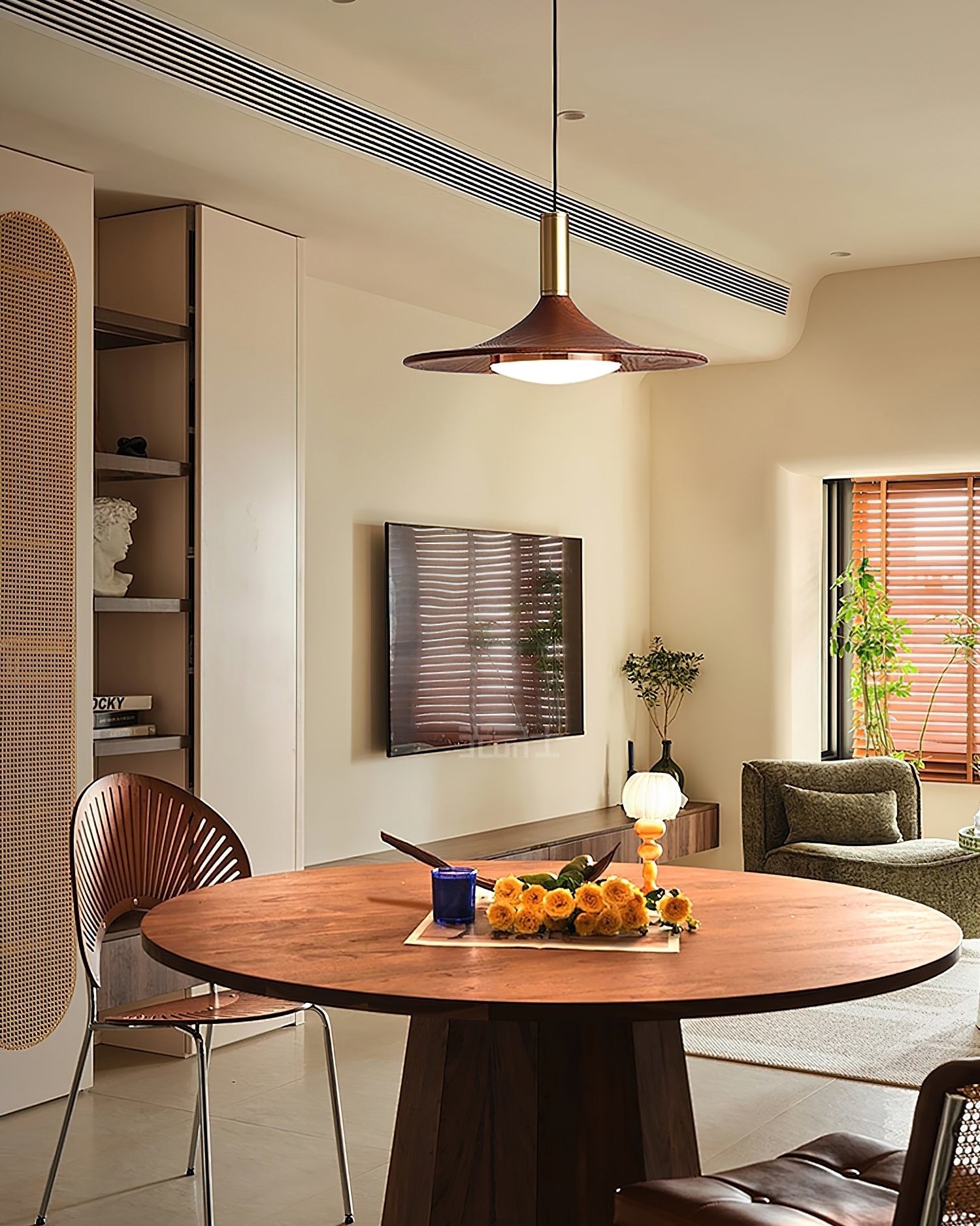 Pendant Light Hat Shape Midcentury - Neutralighting