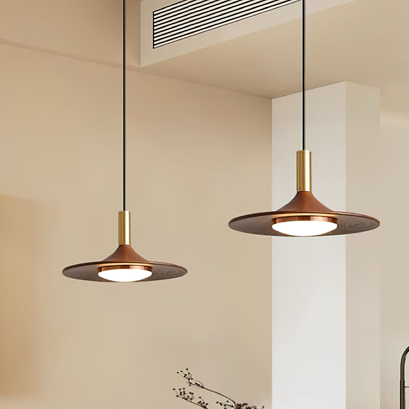 Pendant Light Hat Shape Midcentury - Neutralighting