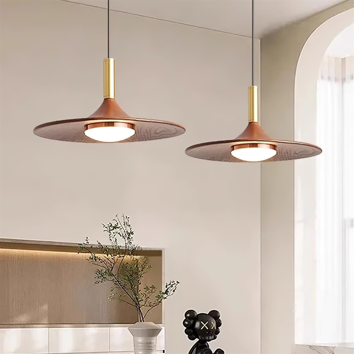 Pendant Light Hat Shape Midcentury - Neutralighting