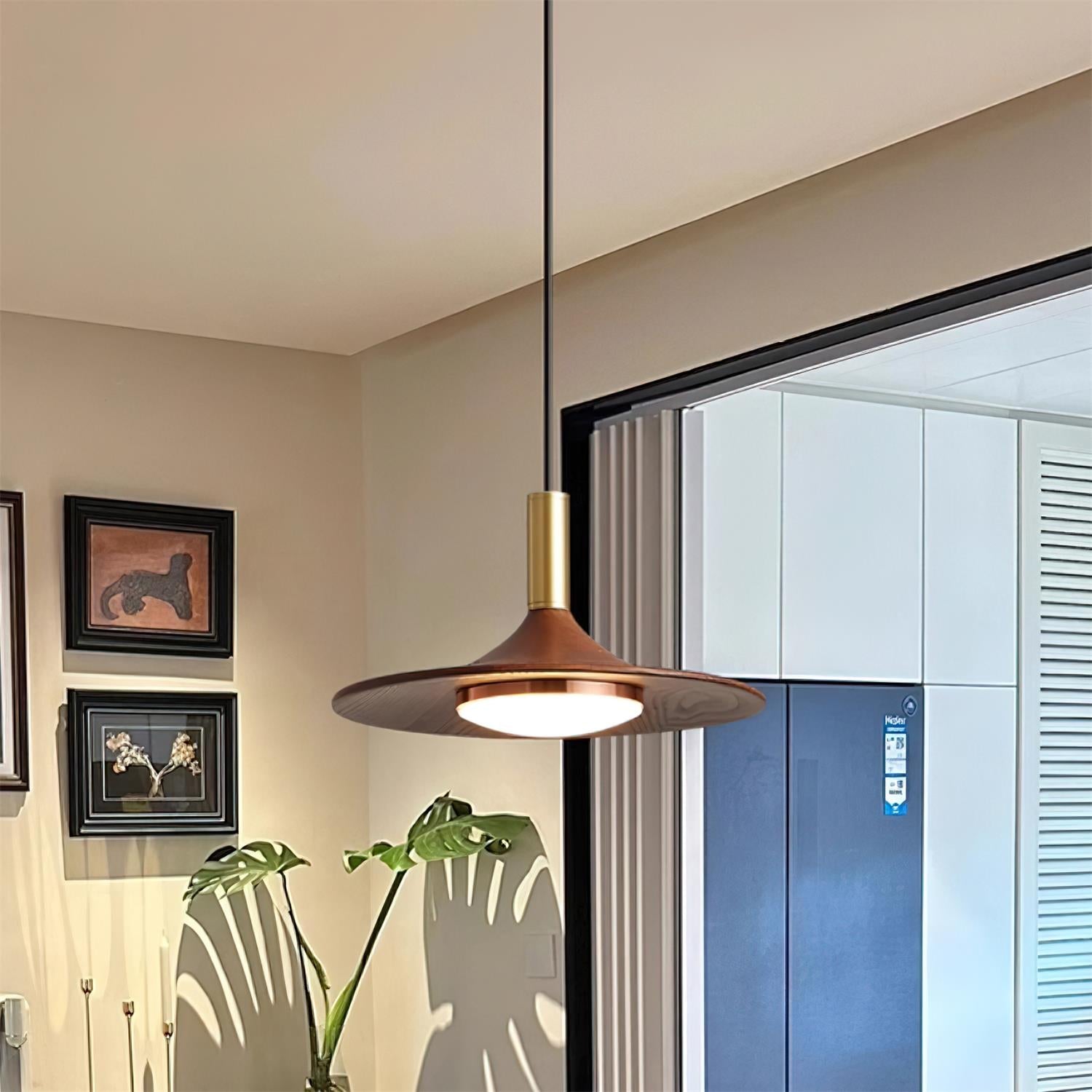 Pendant Light Hat Shape Midcentury - Neutralighting