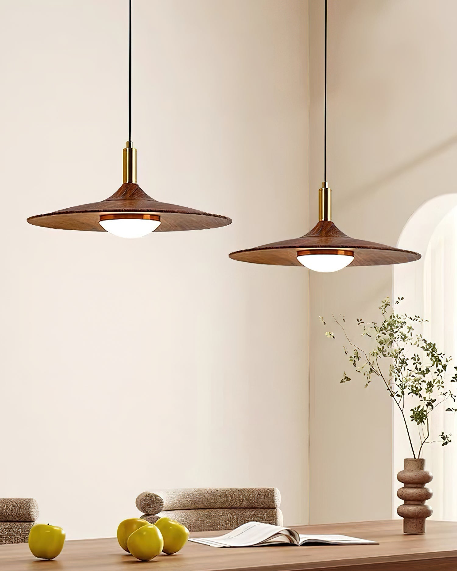 Pendant Light Hat Shape Midcentury - Neutralighting