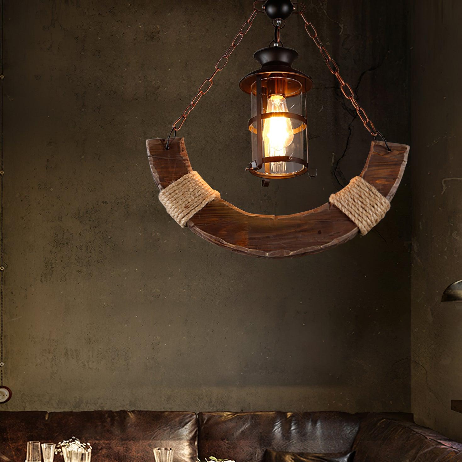 Aurzorir Vintage Wood Chandelier - Neutralighting