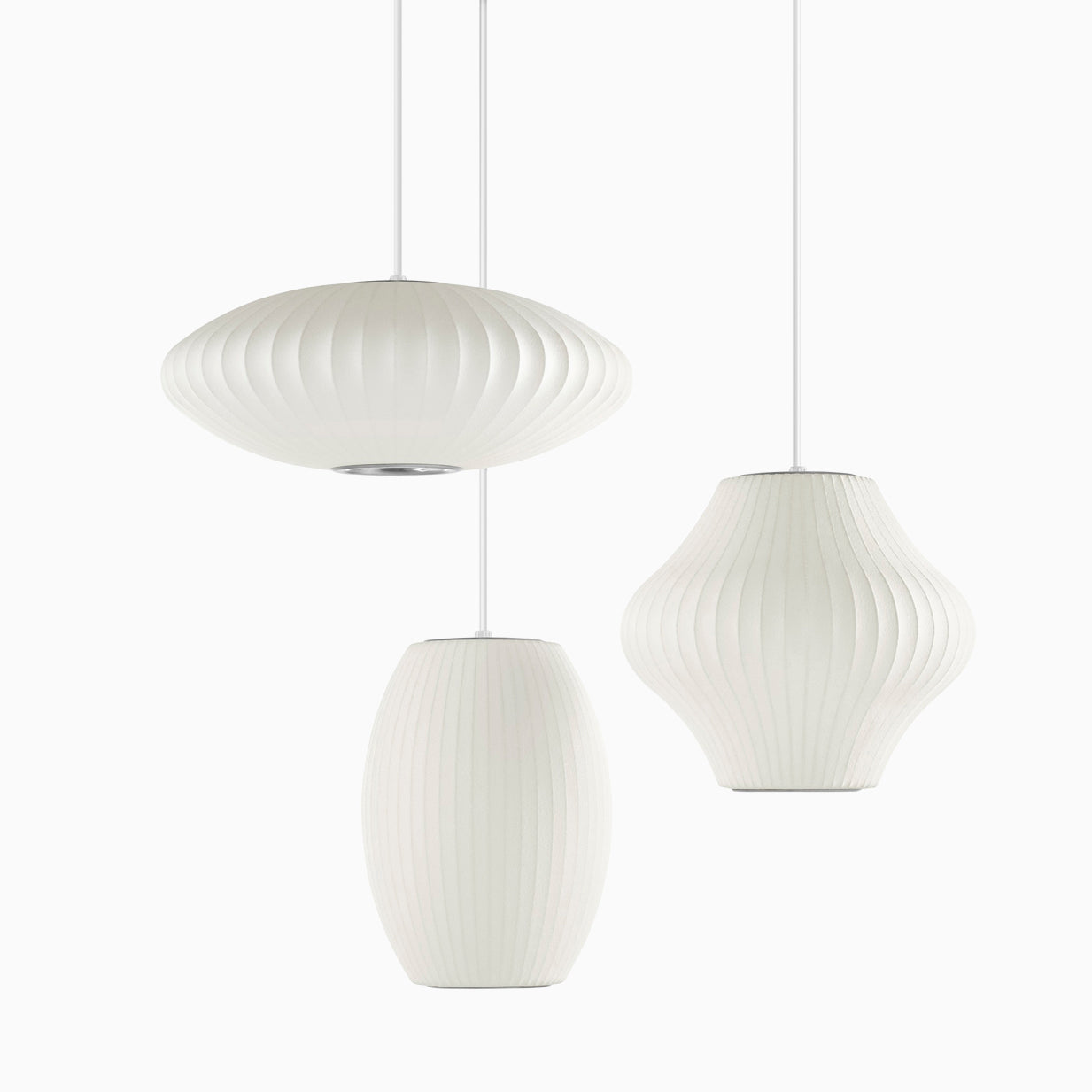 Etrio Pendant Light Bubble Mulberry Silk - Neutralighting