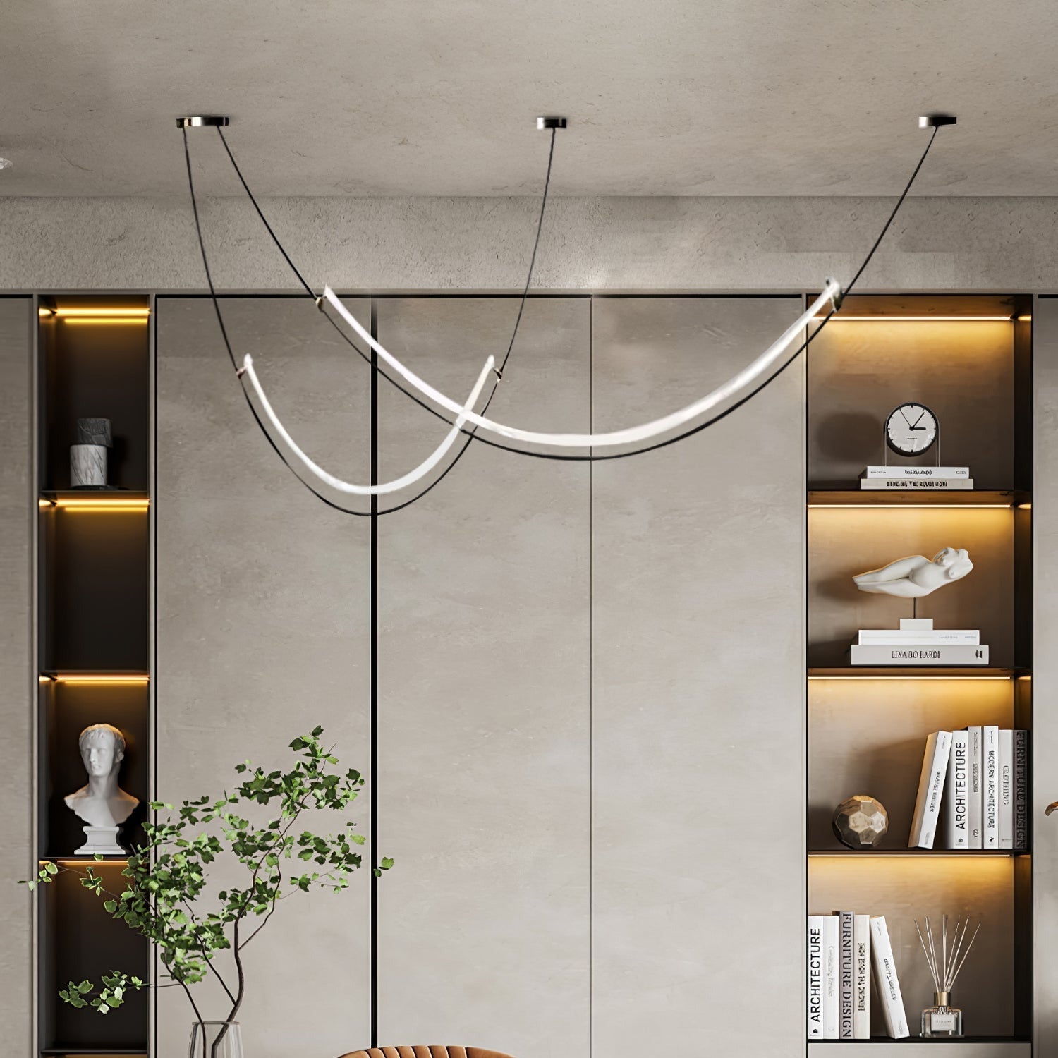 Zephira Curved LED Pendant Light - Neutralighting