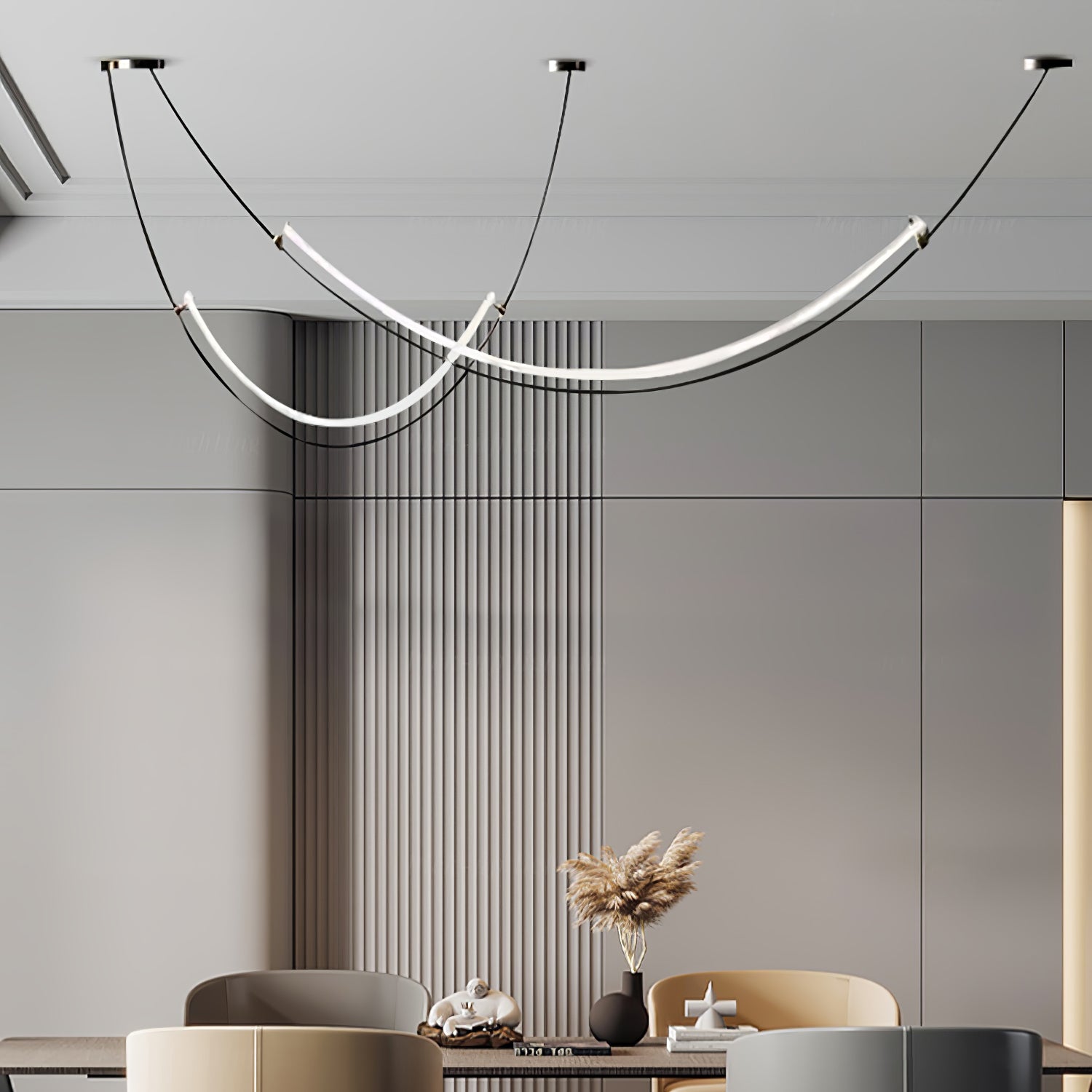 Zephira Curved LED Pendant Light - Neutralighting