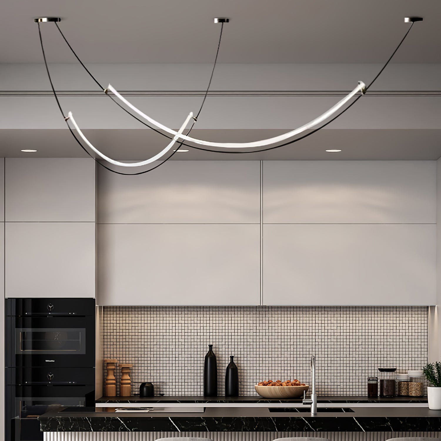 Zephira Curved LED Pendant Light - Neutralighting