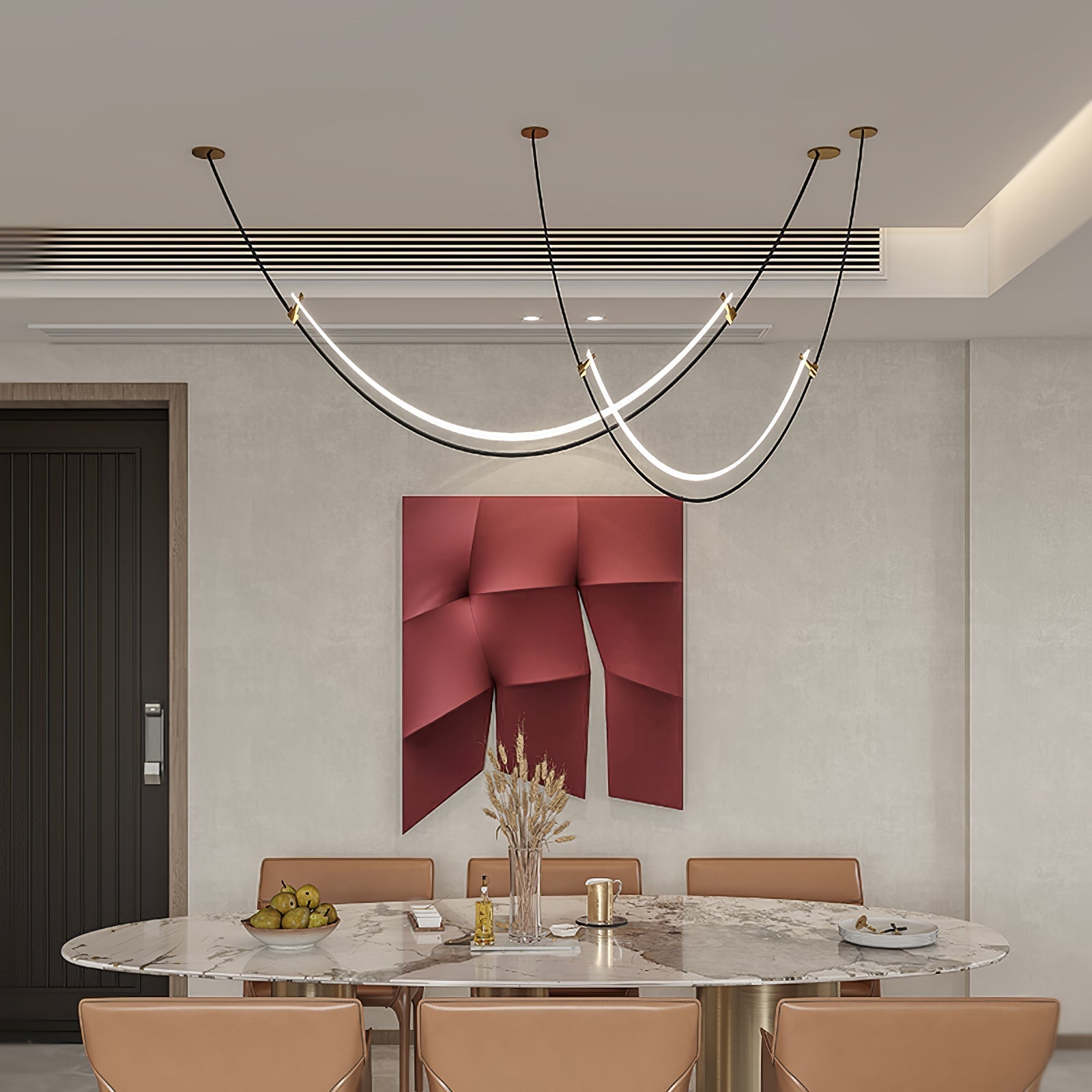 Zephira Curved LED Pendant Light - Neutralighting