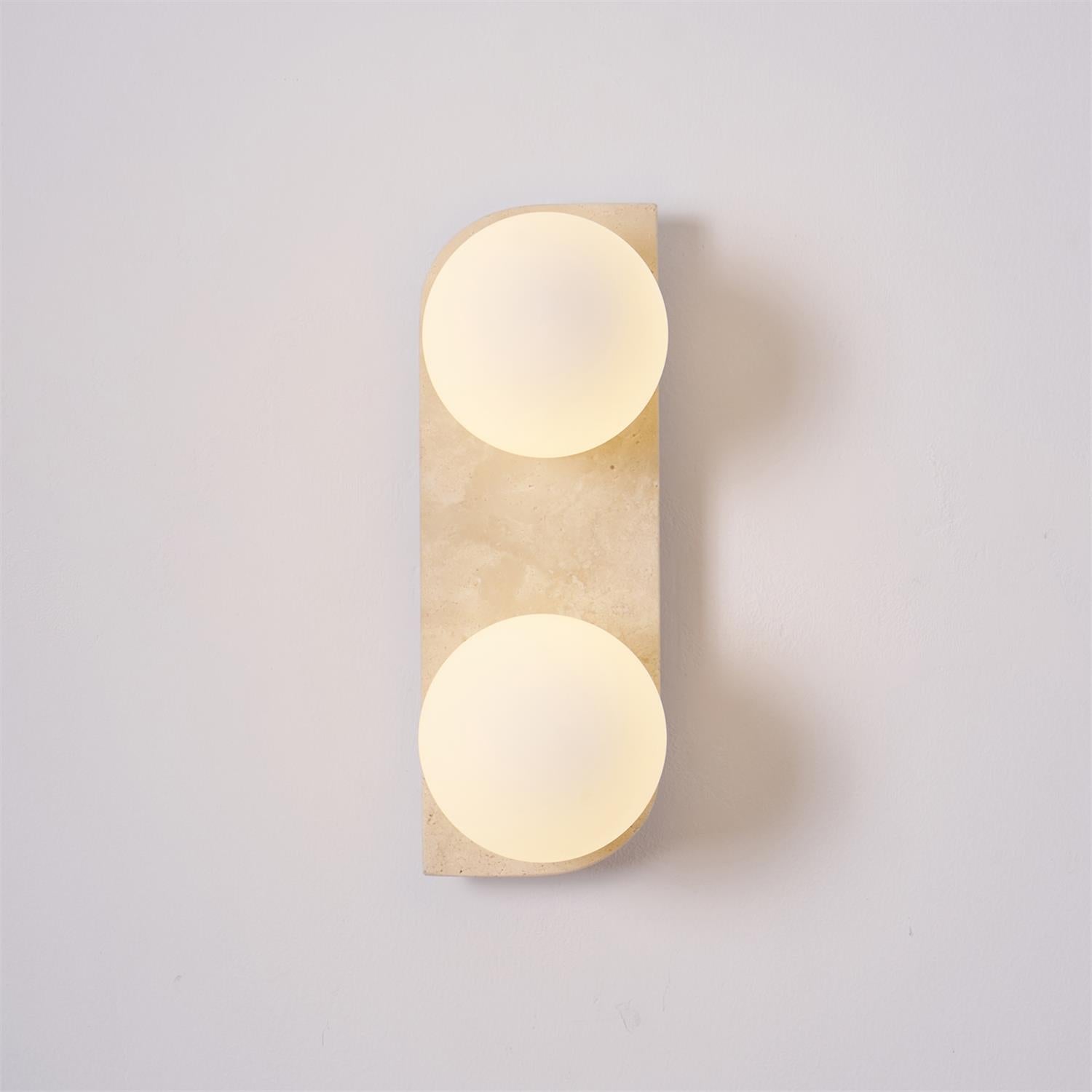 Alsilis Minimalist Travertine Wall Light - Neutralighting