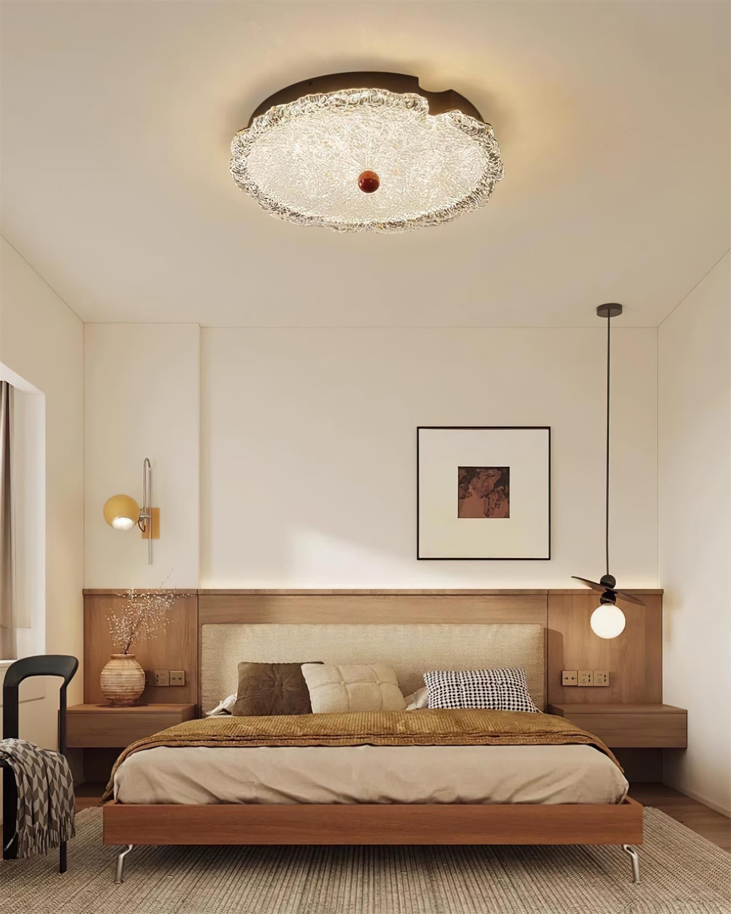 Gialo Textured Glass Ceiling Light - Neutralighting