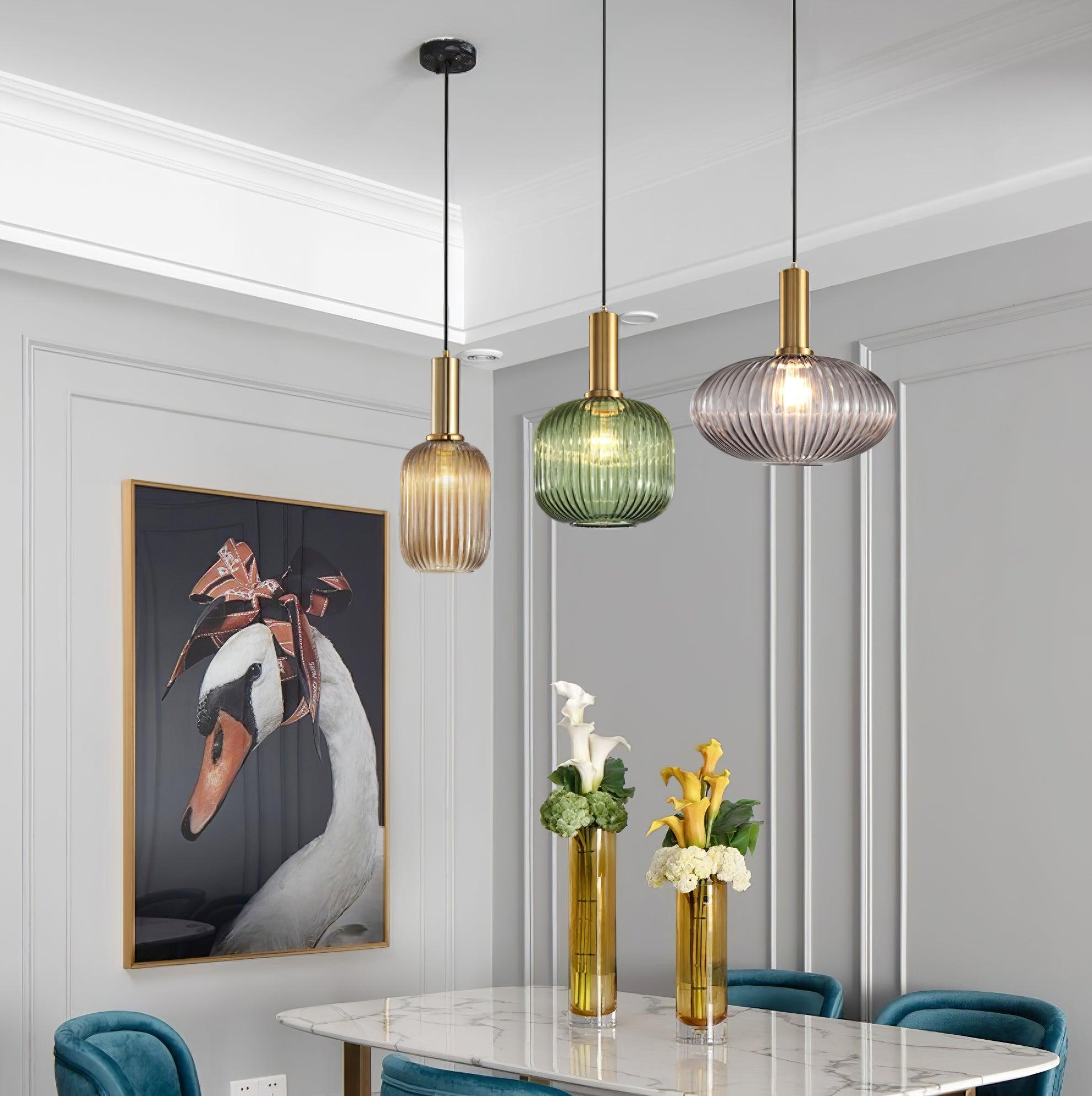 Elara Ribbed Pendant Lamp - Neutralighting