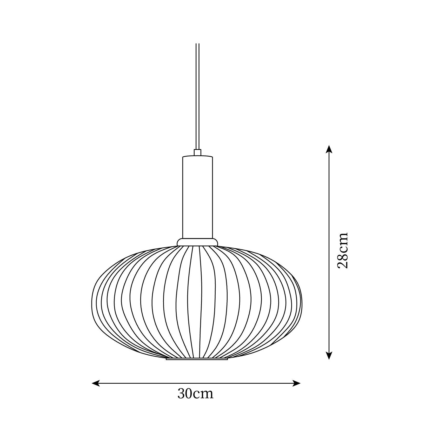 Elara Ribbed Pendant Lamp - Neutralighting