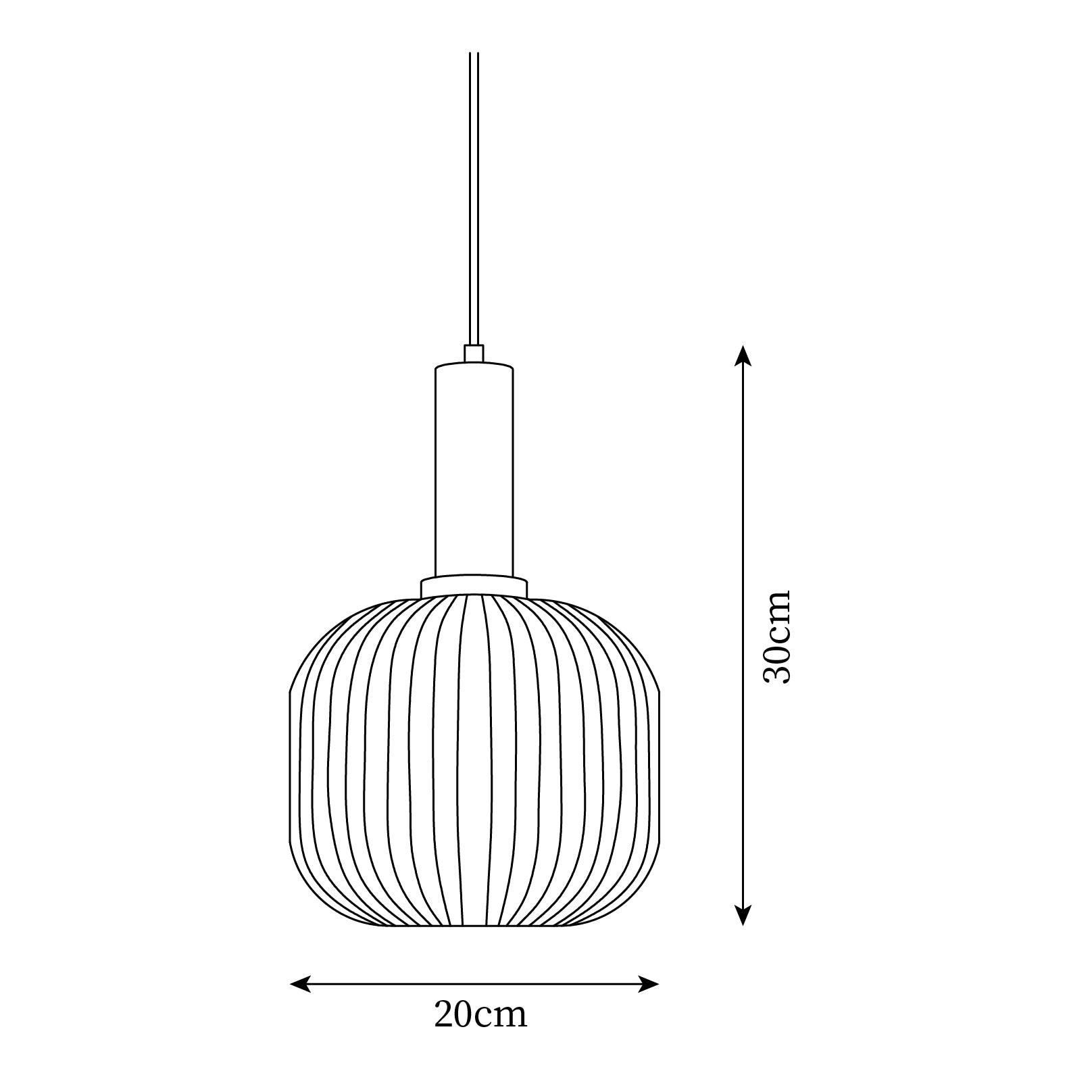 Elara Ribbed Pendant Lamp - Neutralighting