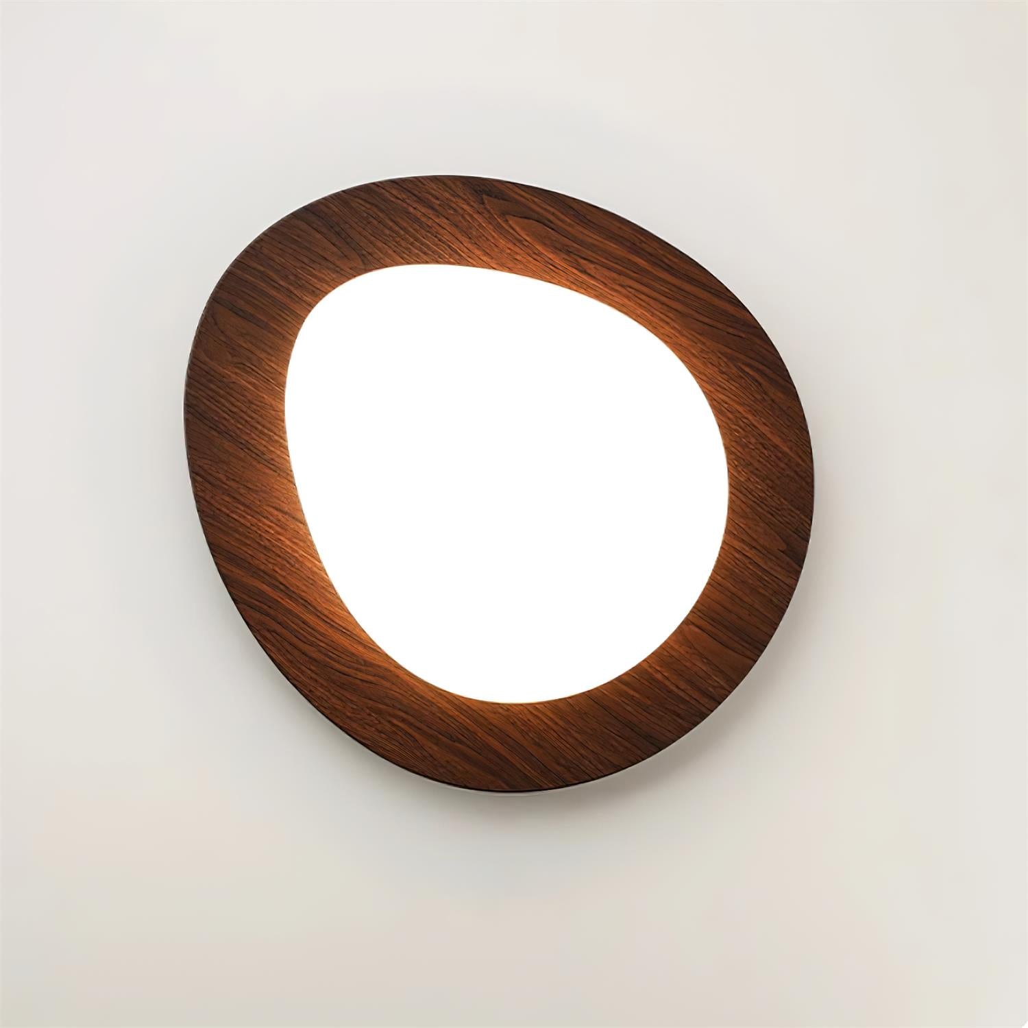 Ceiling Light Wood and Acrylic Oval Shade Minimalist Natural - Neutralighting