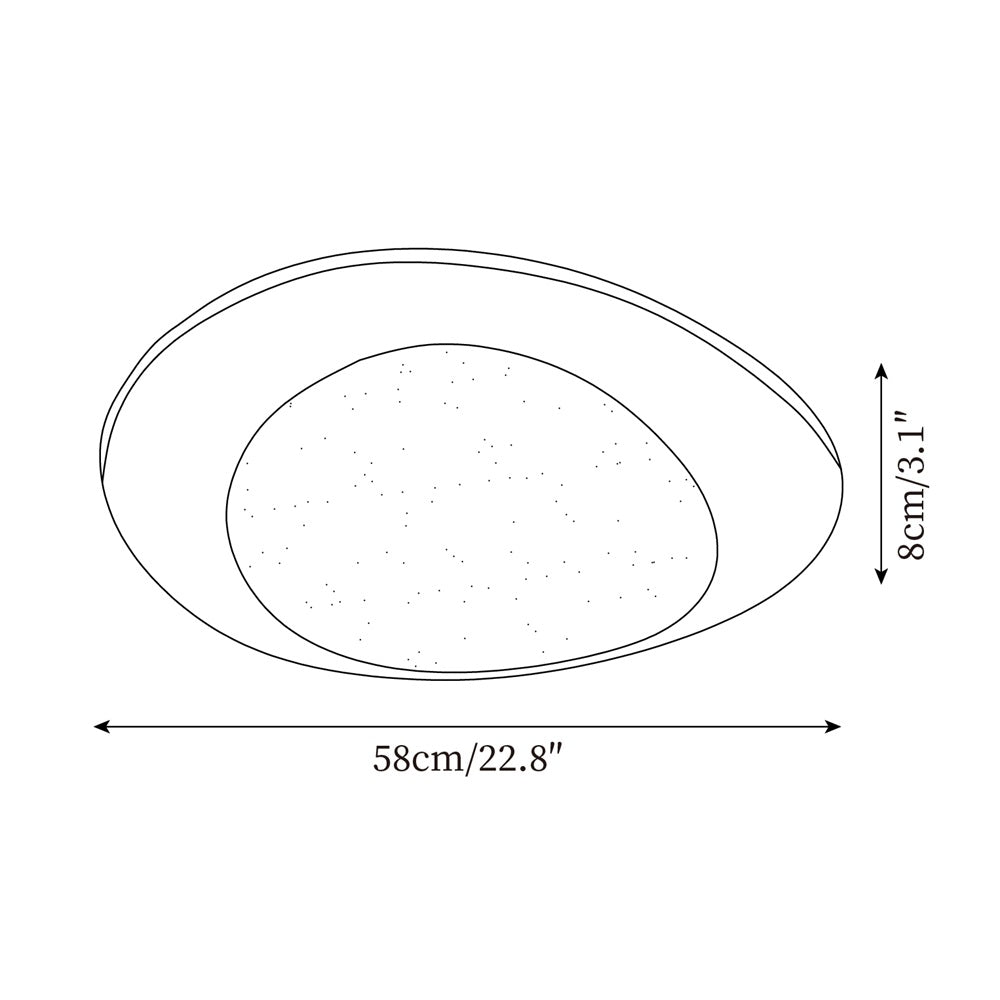 Ceiling Light Wood and Acrylic Oval Shade Minimalist Natural - Neutralighting