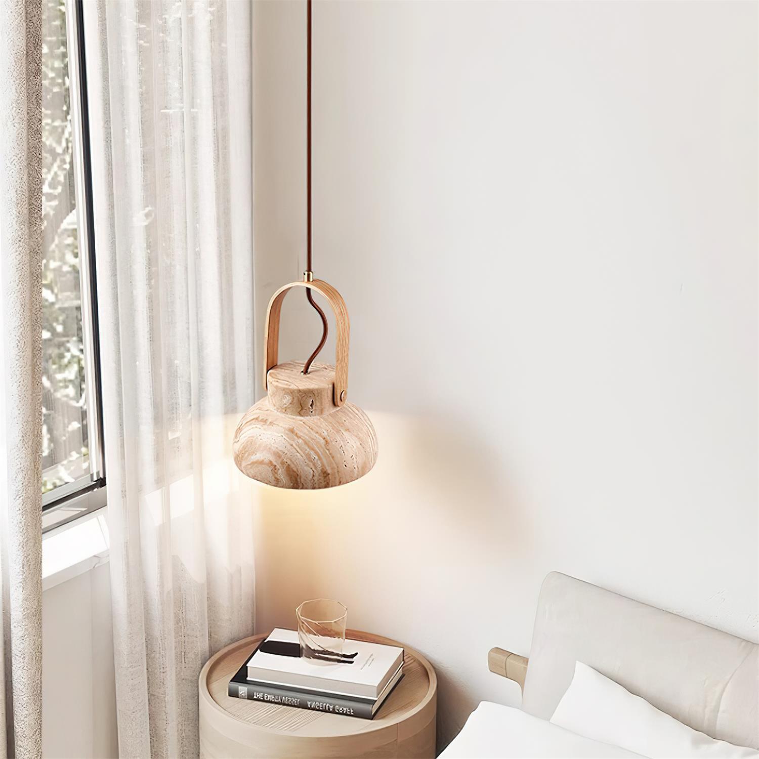 Cesta Travertine Pendant Light - Neutralighting