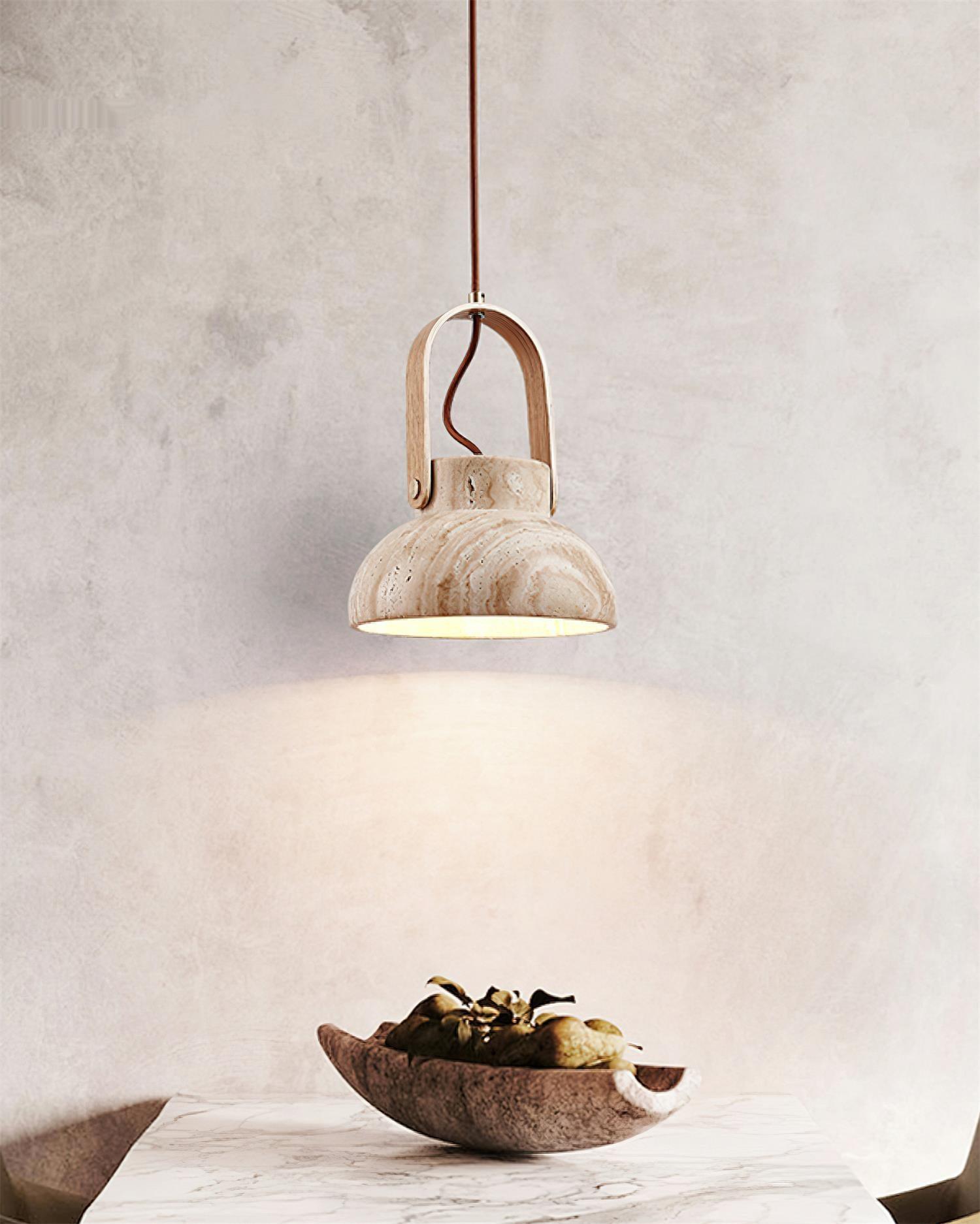 Cesta Travertine Pendant Light - Neutralighting