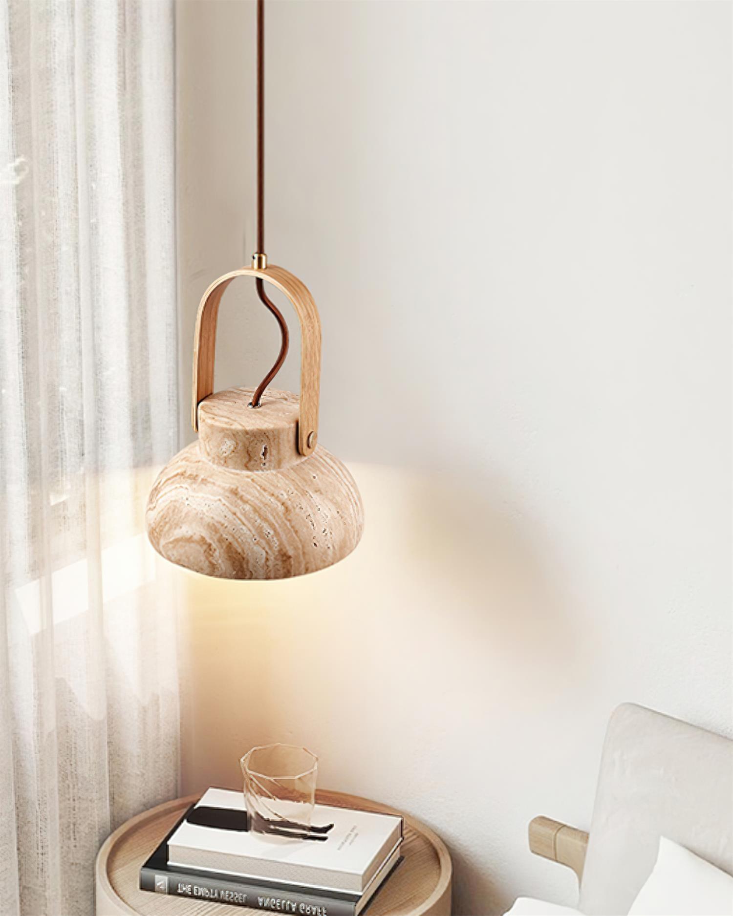Cesta Travertine Pendant Light - Neutralighting