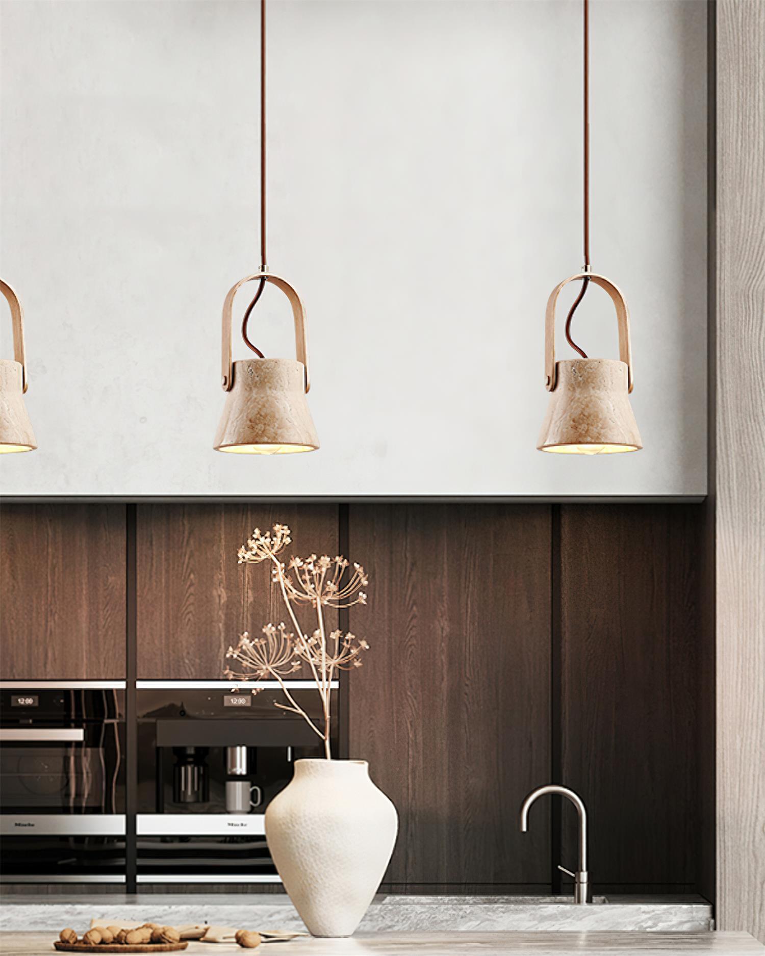 Cesta Travertine Pendant Light - Neutralighting