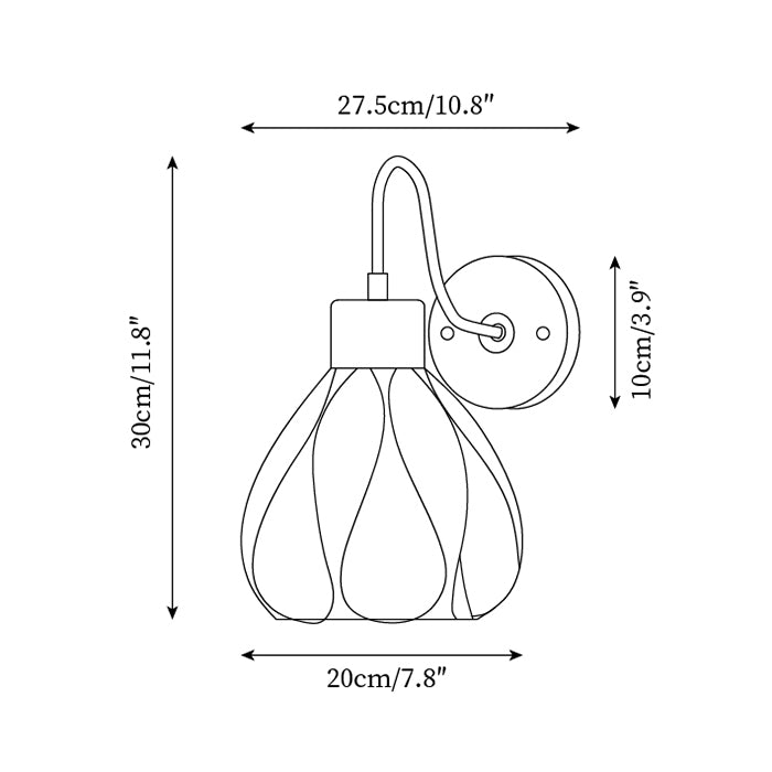 Pivona Glass Wall Lamp - Neutralighting