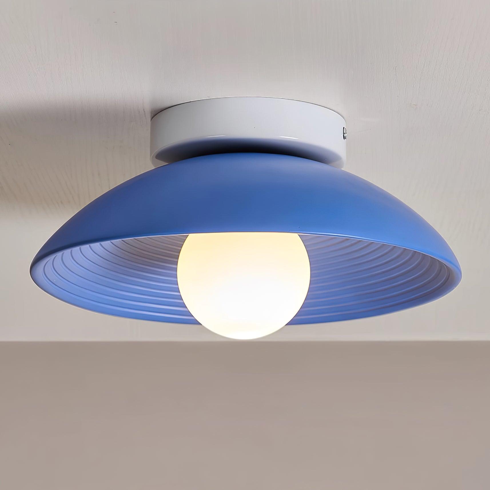 Orvian Wooden Flush Mount Ceiling Light with Round Globe - Neutralighting