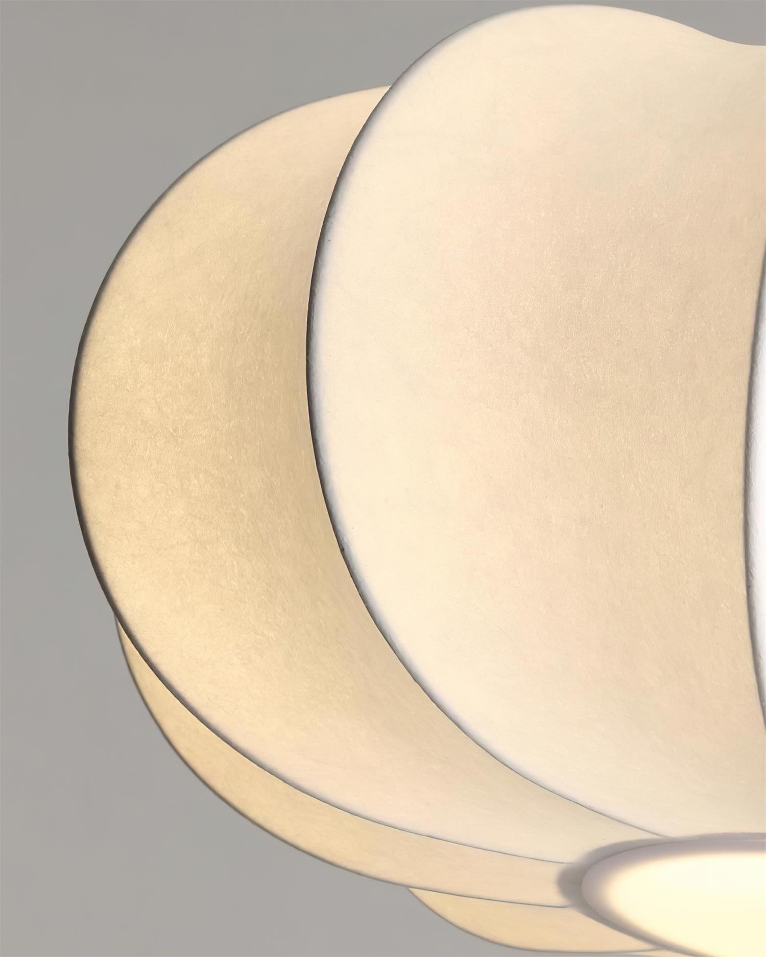 Jovian White Sculpted Pendant Lamp - Neutralighting
