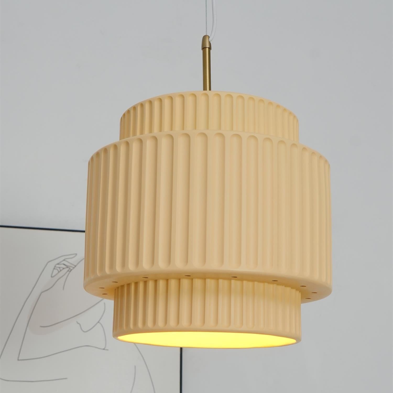 Aurelia Ribbed Pendant Light - Neutralighting