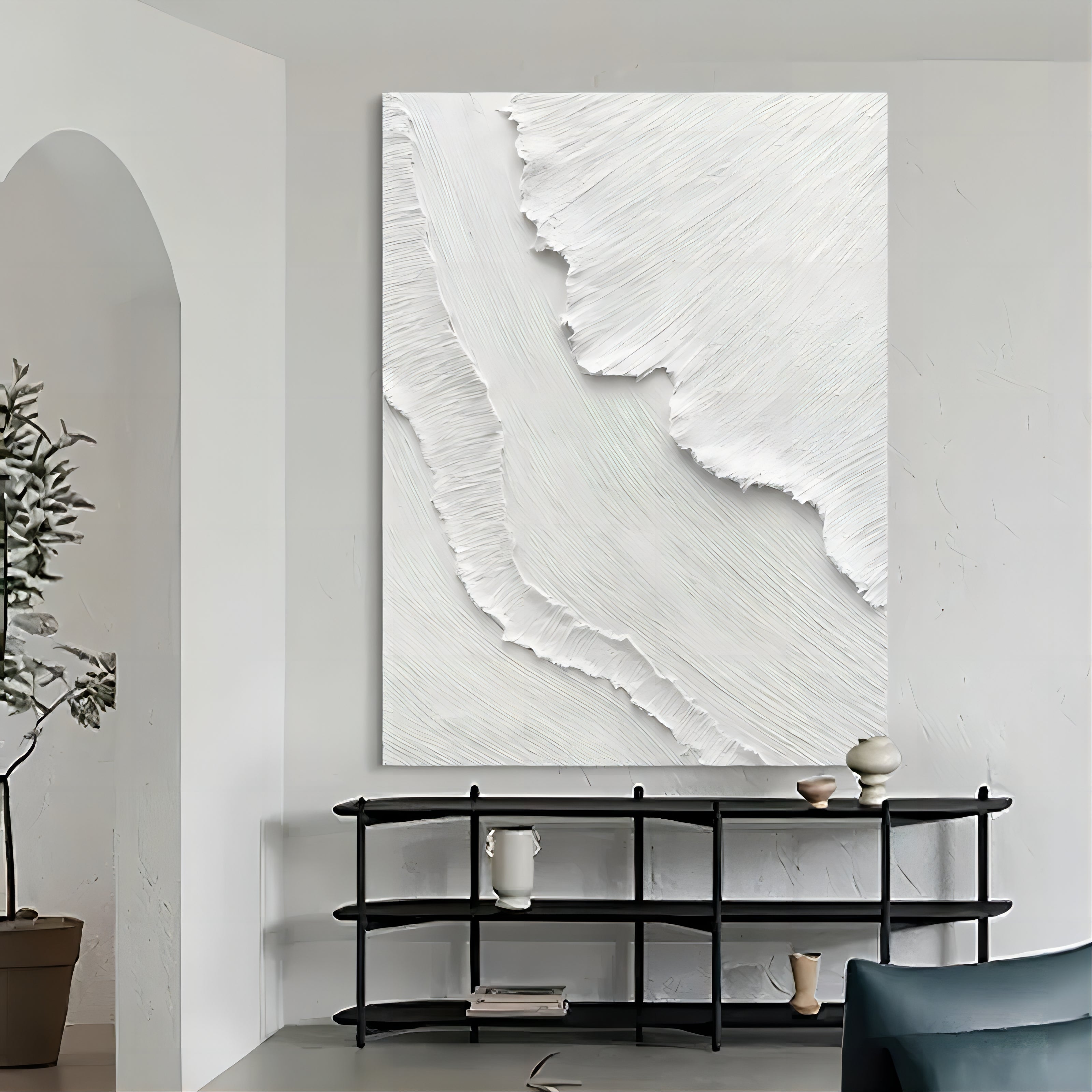 Plaster Art Texture Painting TX099 - Neutralighting