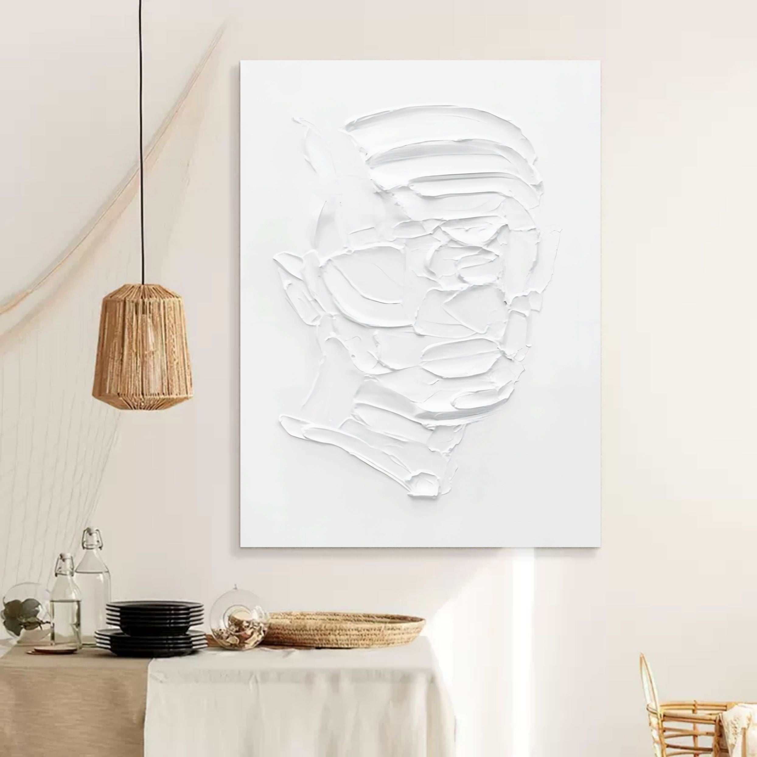 Plaster Art Texture Painting SG173 - Neutralighting