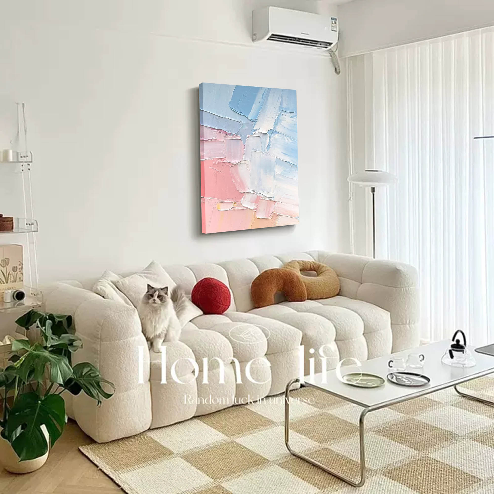 Abstract Canvas Art AB042 - Neutralighting