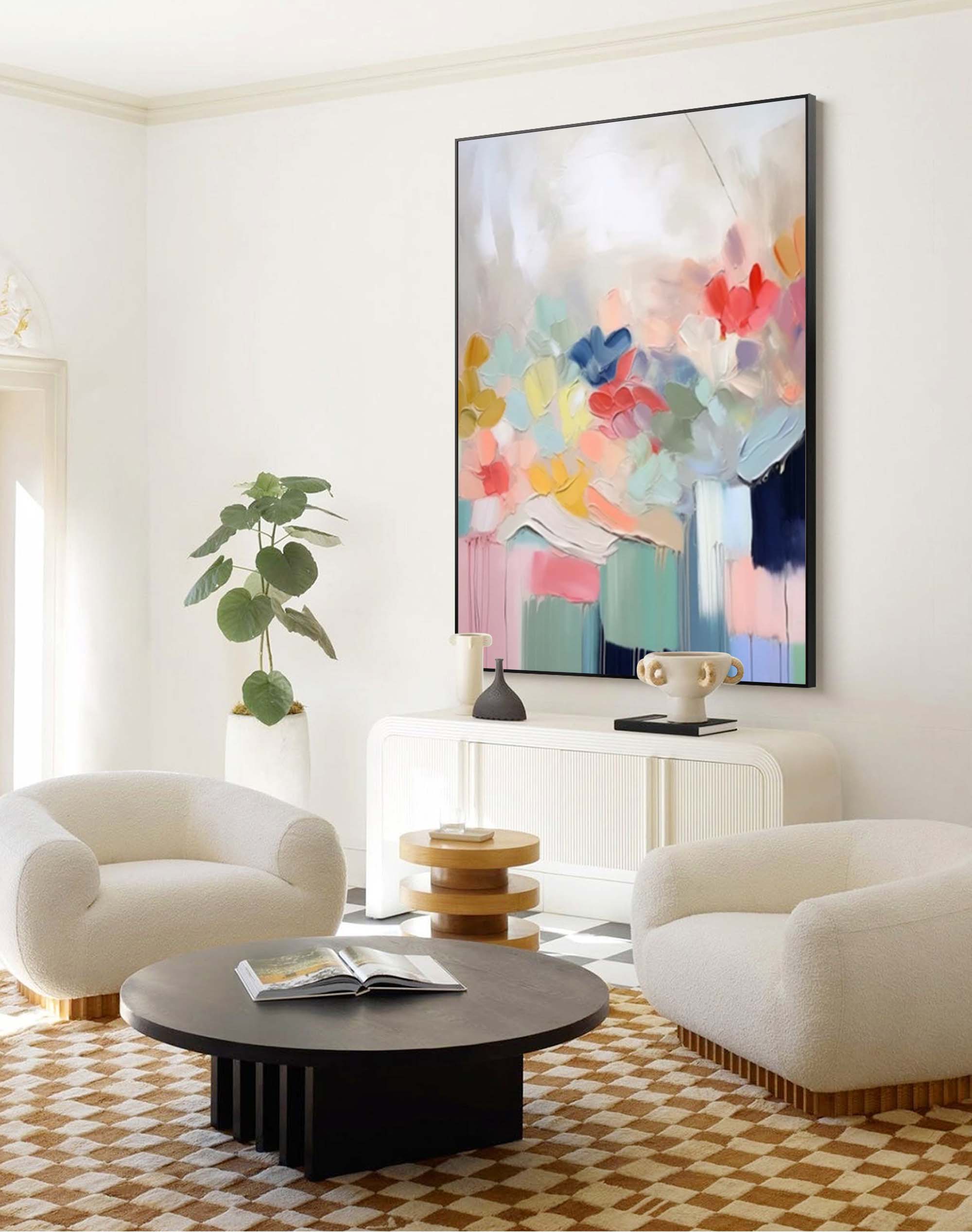 Abstract Canvas Art AB049 - Neutralighting