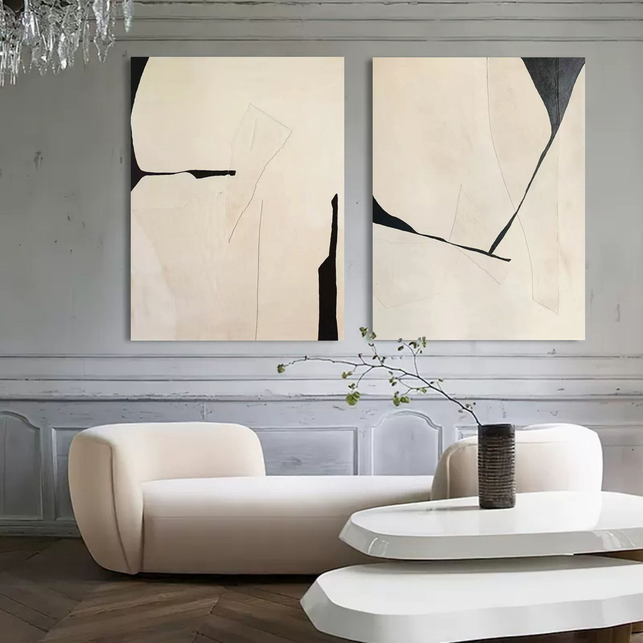 Abstract Painting Set Of 2 SP107 - Neutralighting