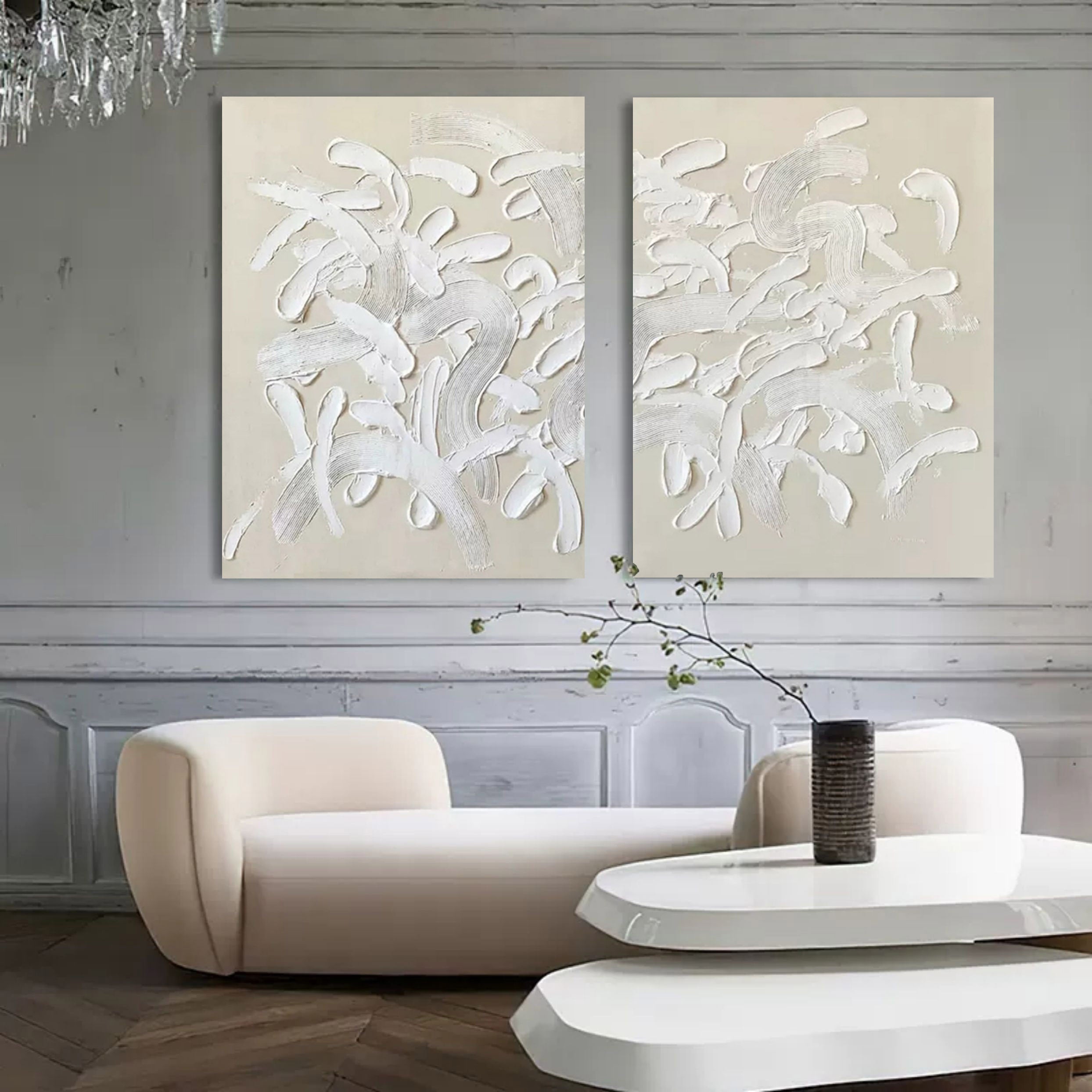 Wall Art Abstract Relief Wabi-Sabi Minimalist