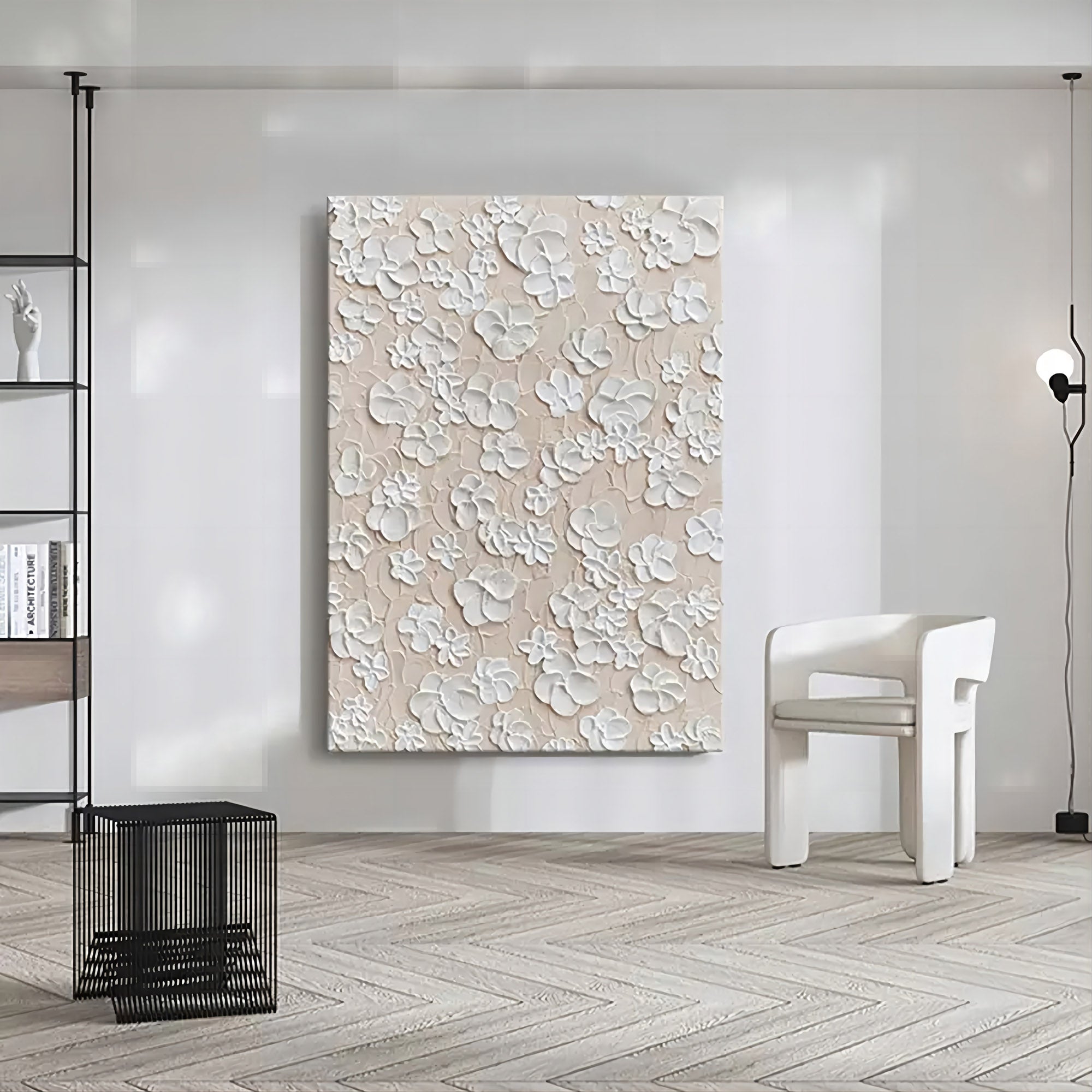 Fleur Plaster Art Texture Wall Art Painting