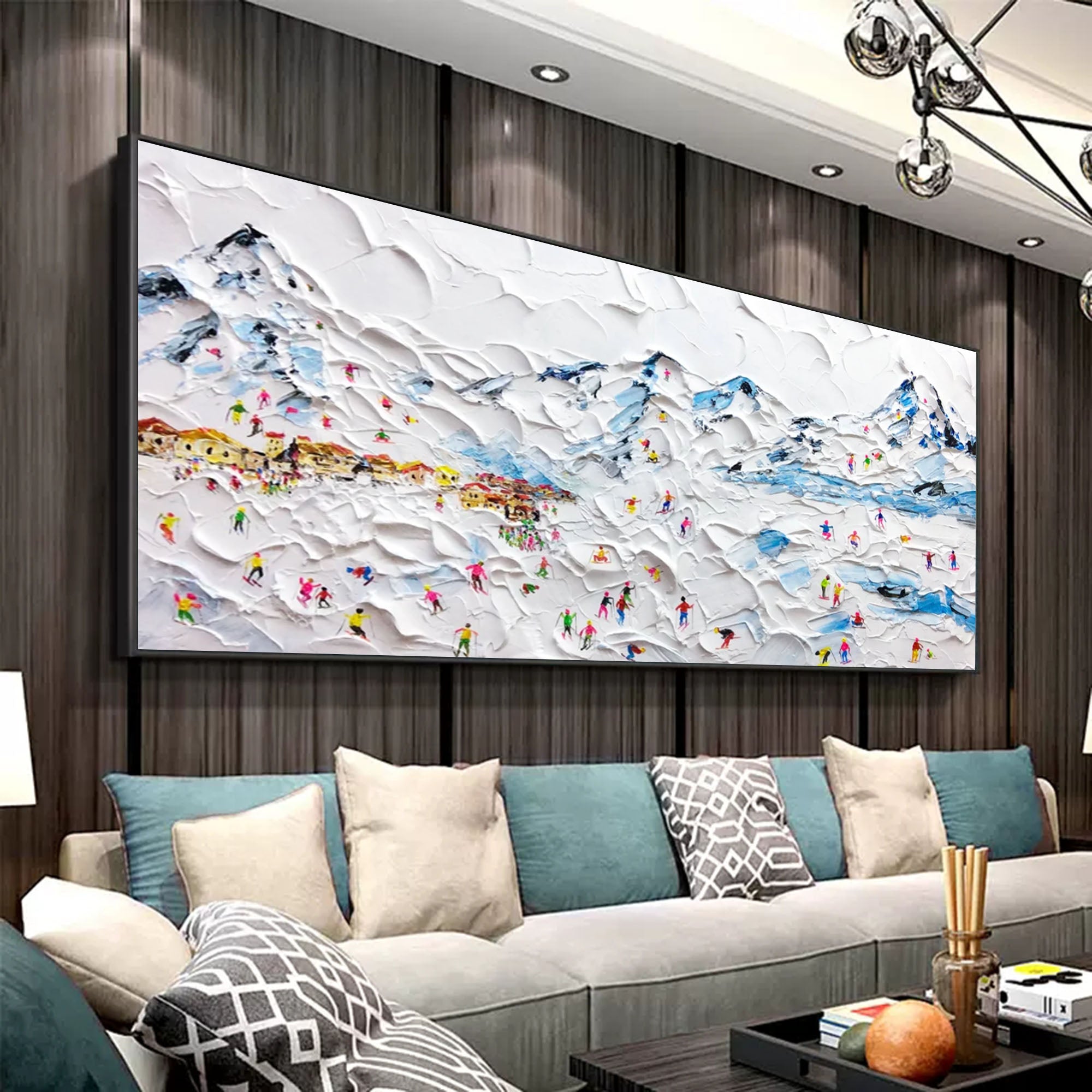 Plaster Art Texture Painting SG191 - Neutralighting