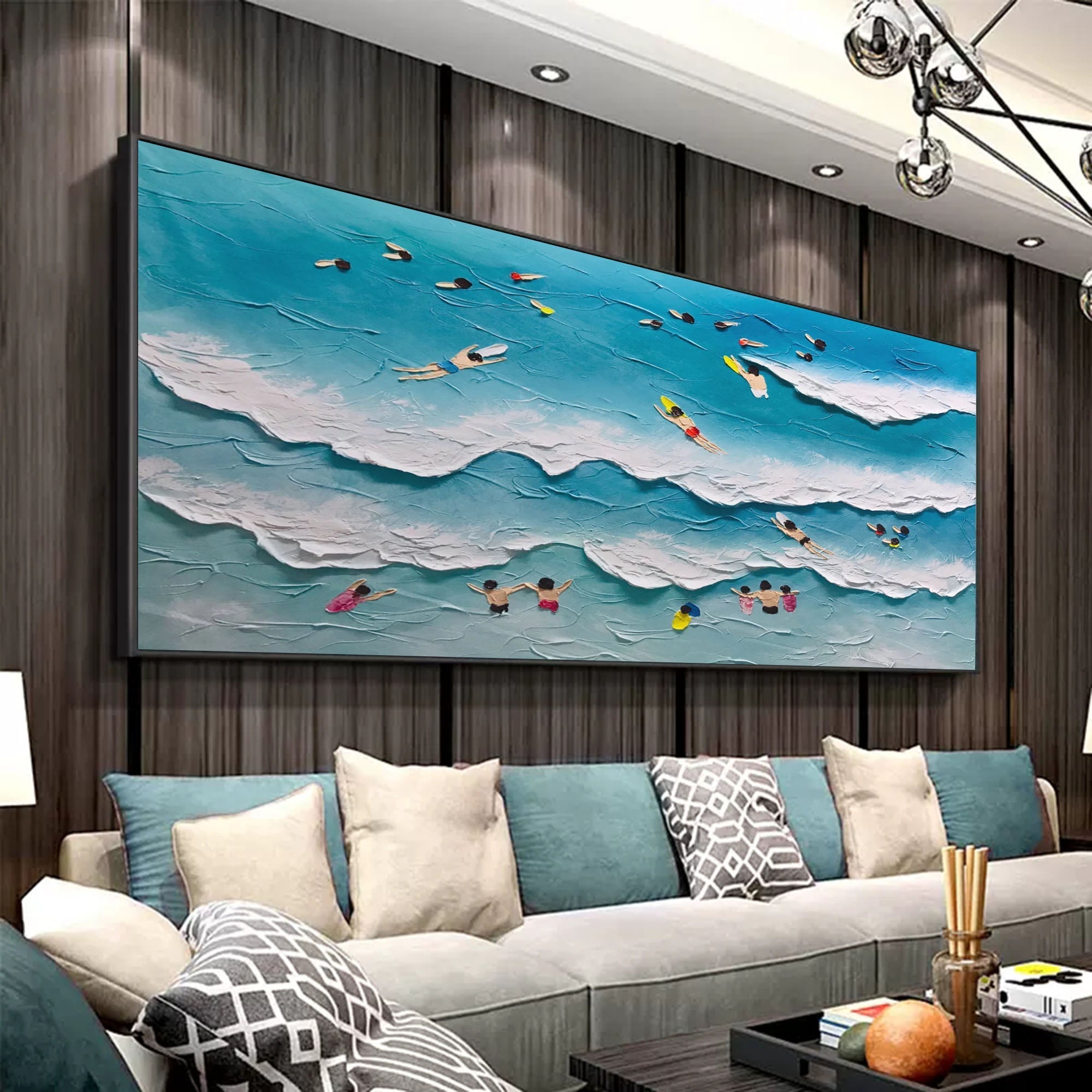 Plaster Art Texture Painting SG188 - Neutralighting