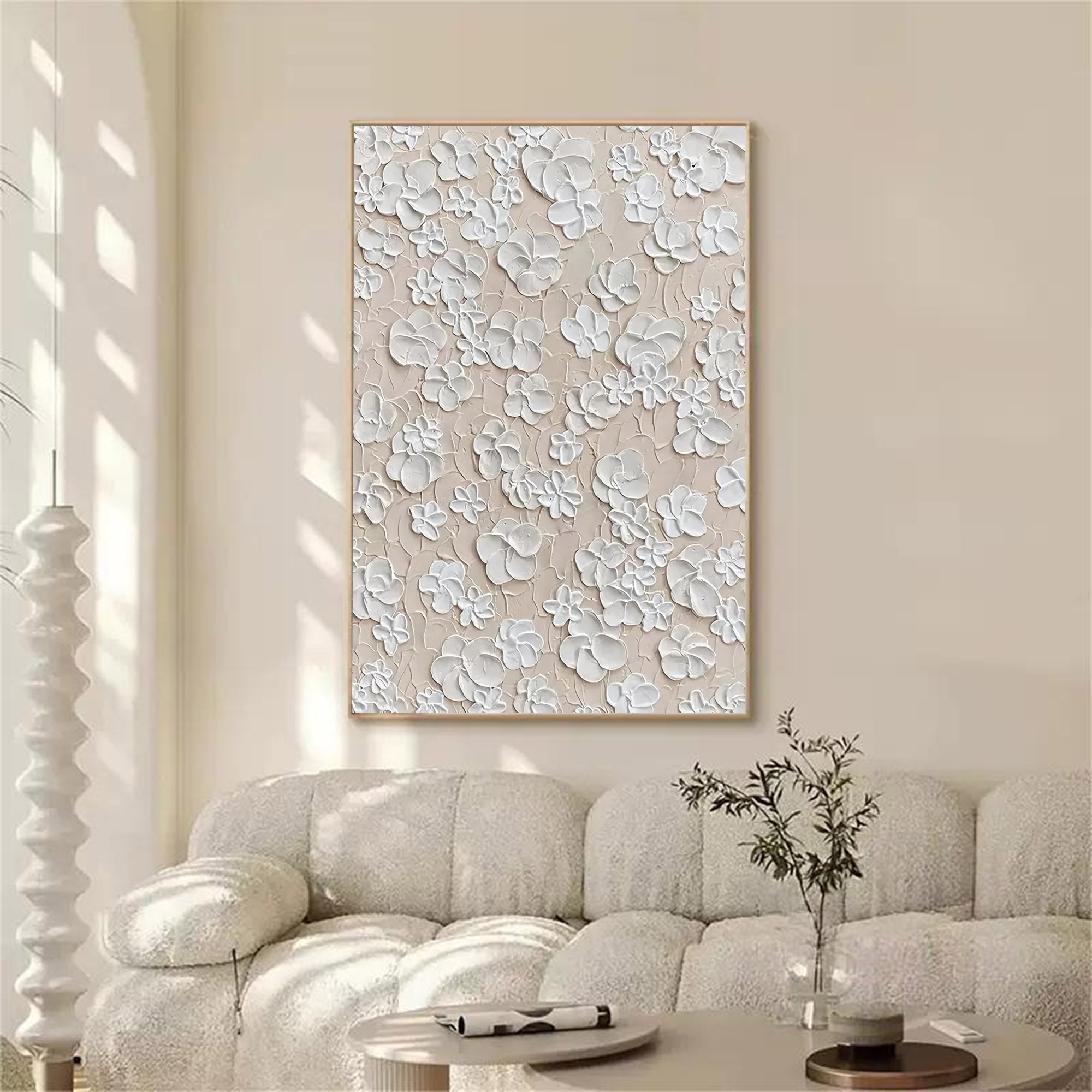 Plaster Art Texture Painting #SG039 - Neutralighting