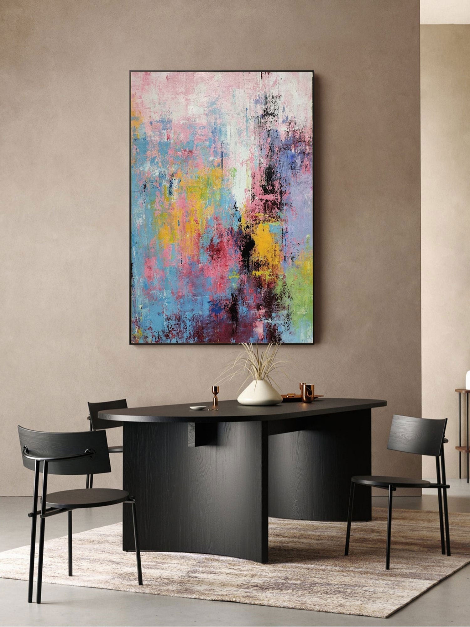 Abstract Canvas Art AB077 - Neutralighting