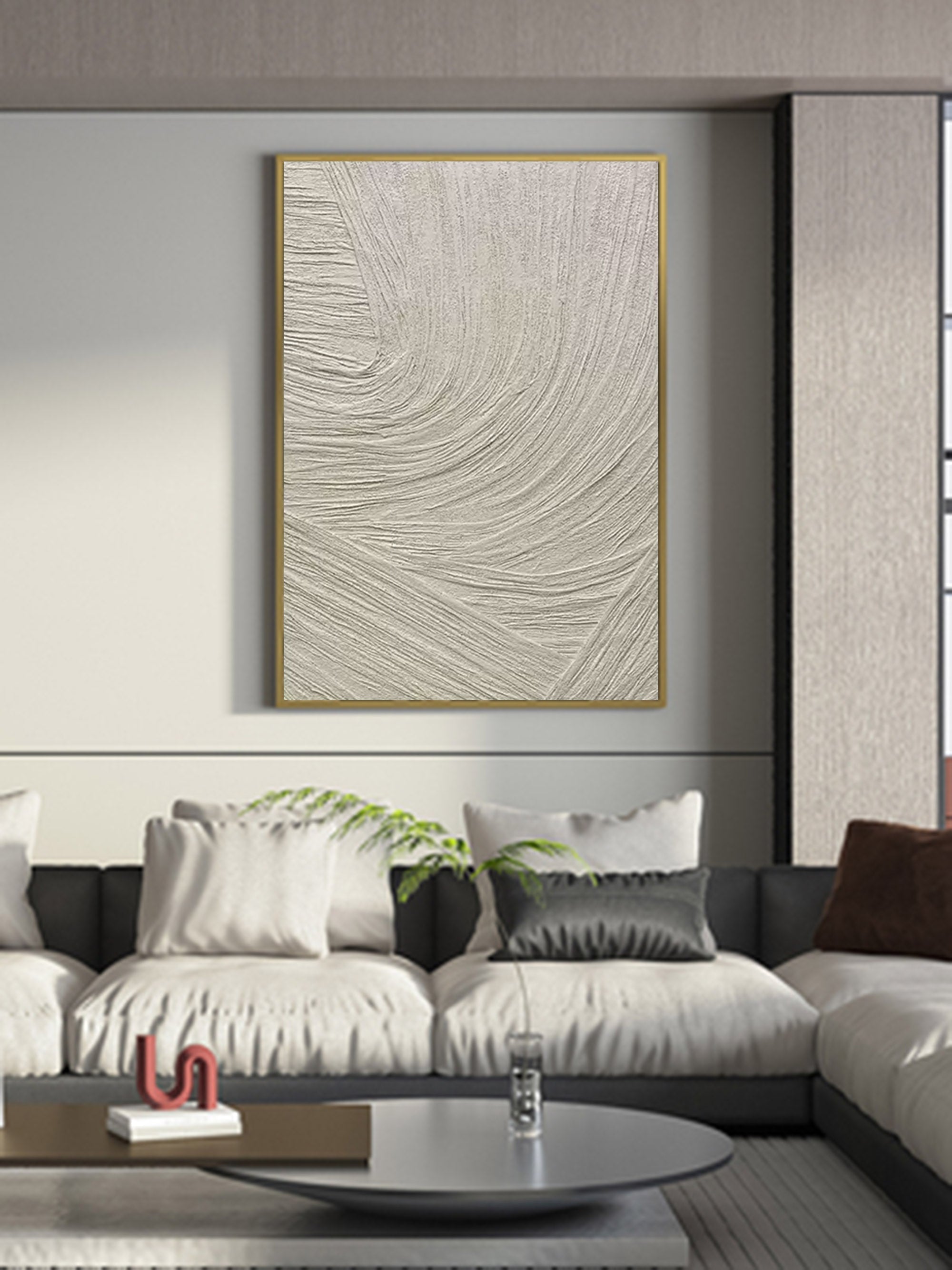 Plaster Art Texture Painting SG032 - Neutralighting