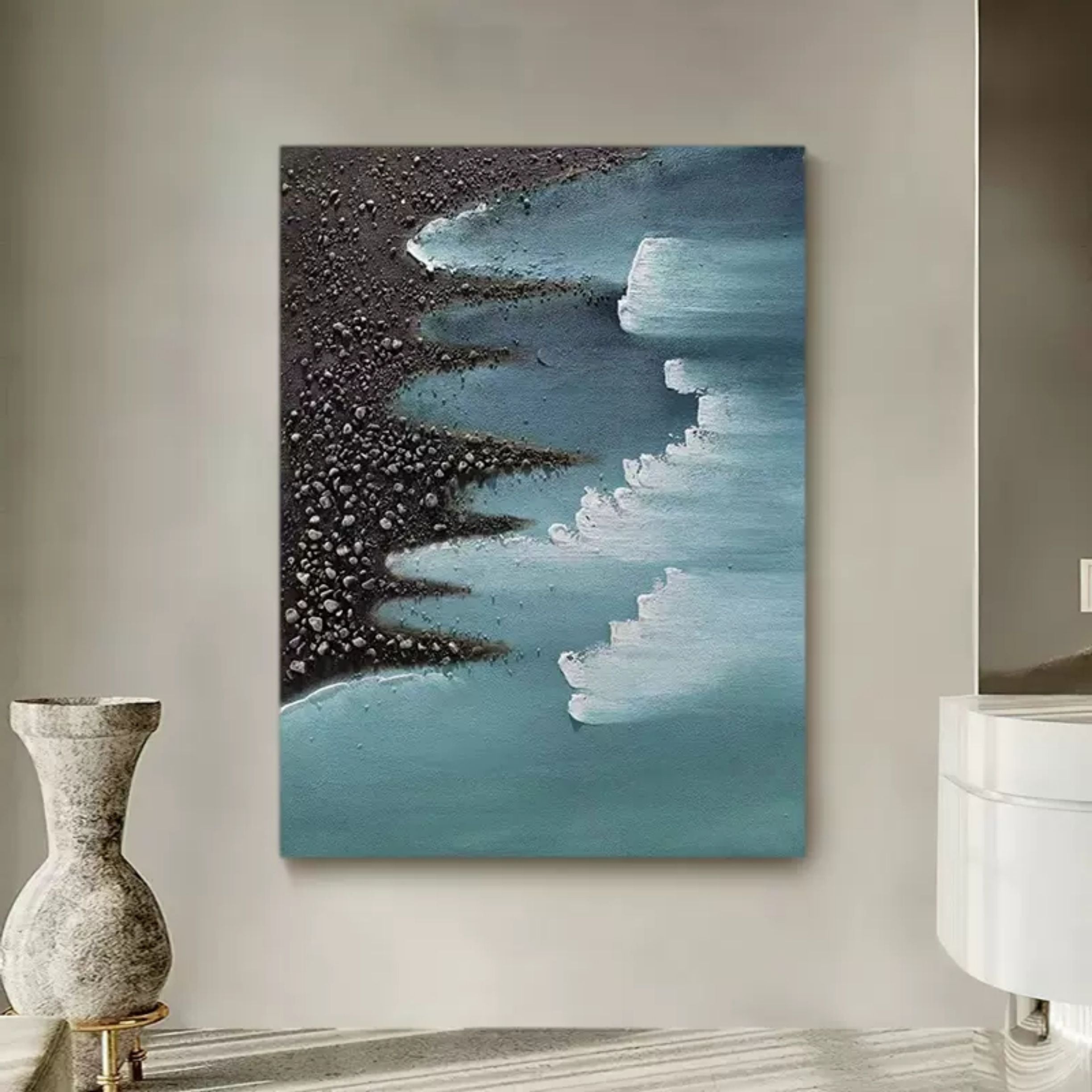 Plaster Art Texture Painting SG086 - Neutralighting