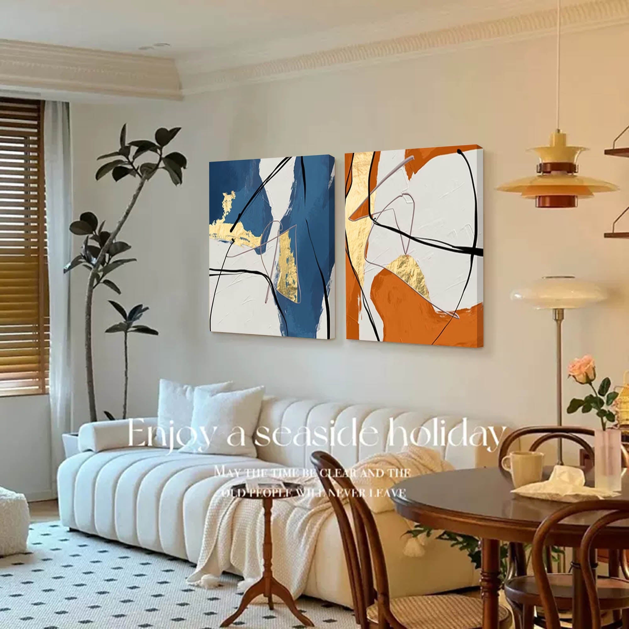 Abstract Canvas Art AB028 - Neutralighting