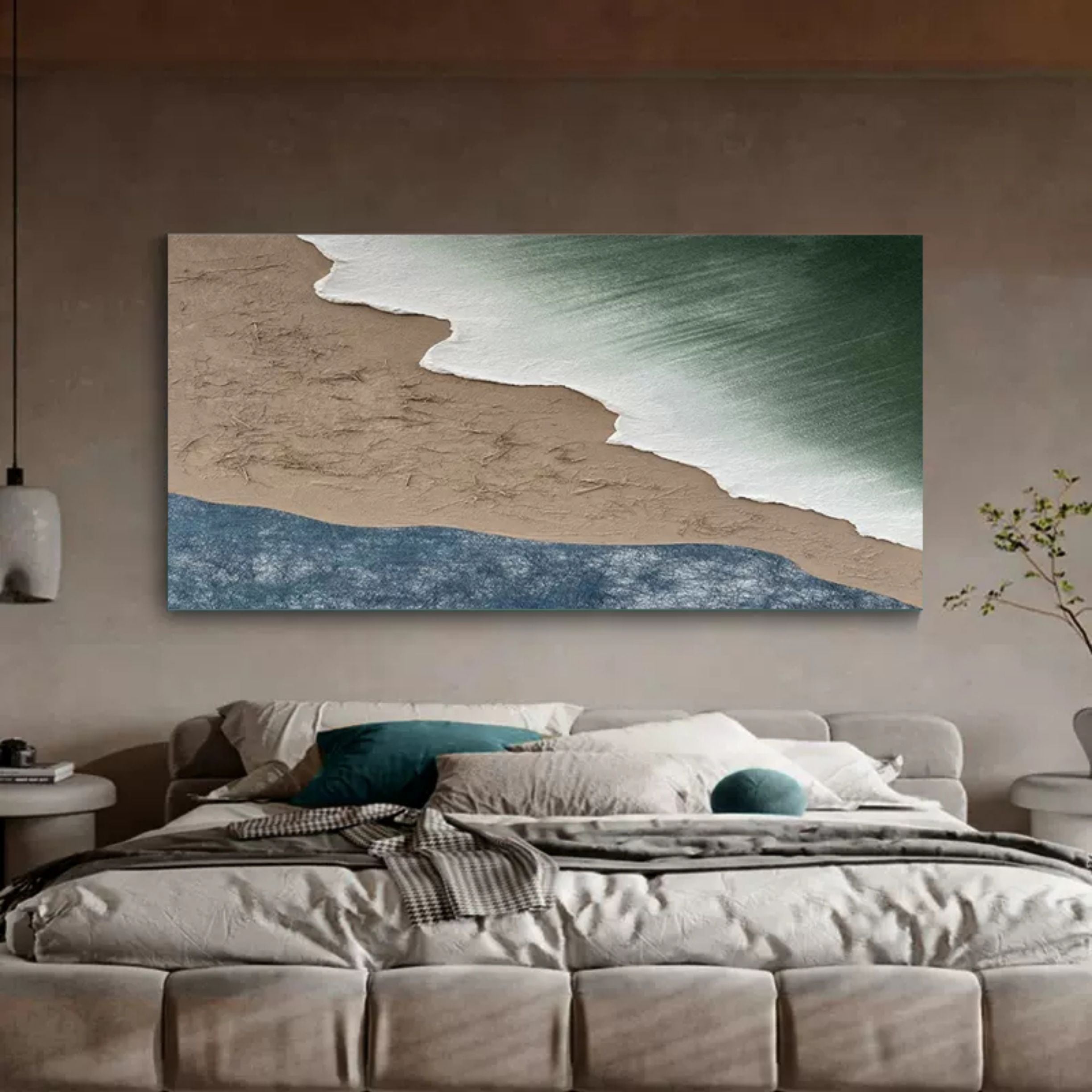 Wall Art Plaster Landscape Moody Modern