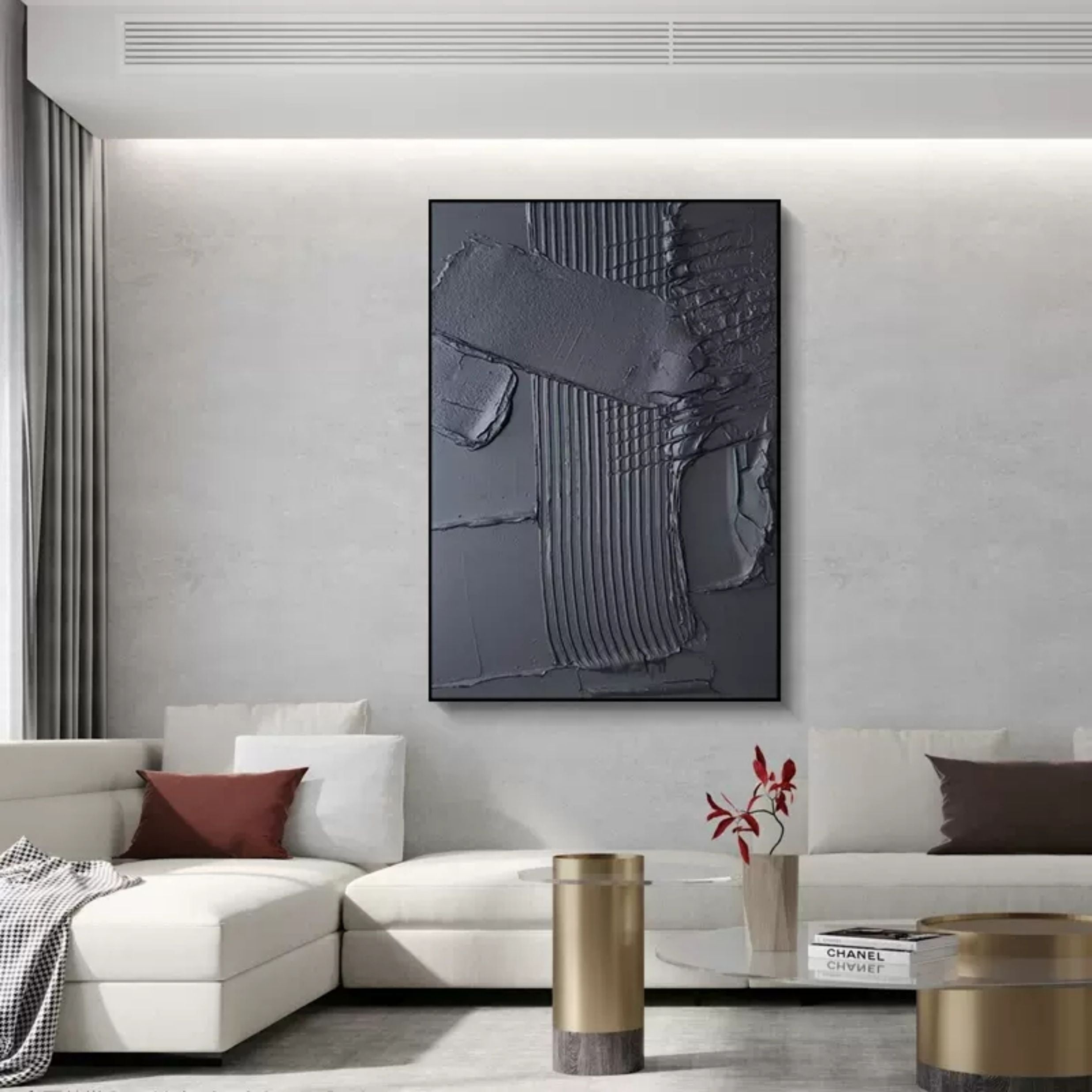 Plaster Art Texture Painting SG076 - Neutralighting