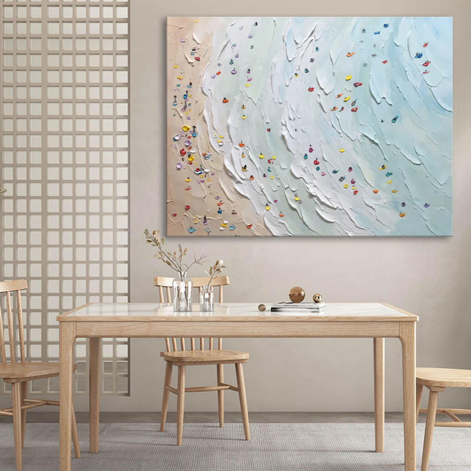 Plaster Art Texture Painting SG213 - Neutralighting